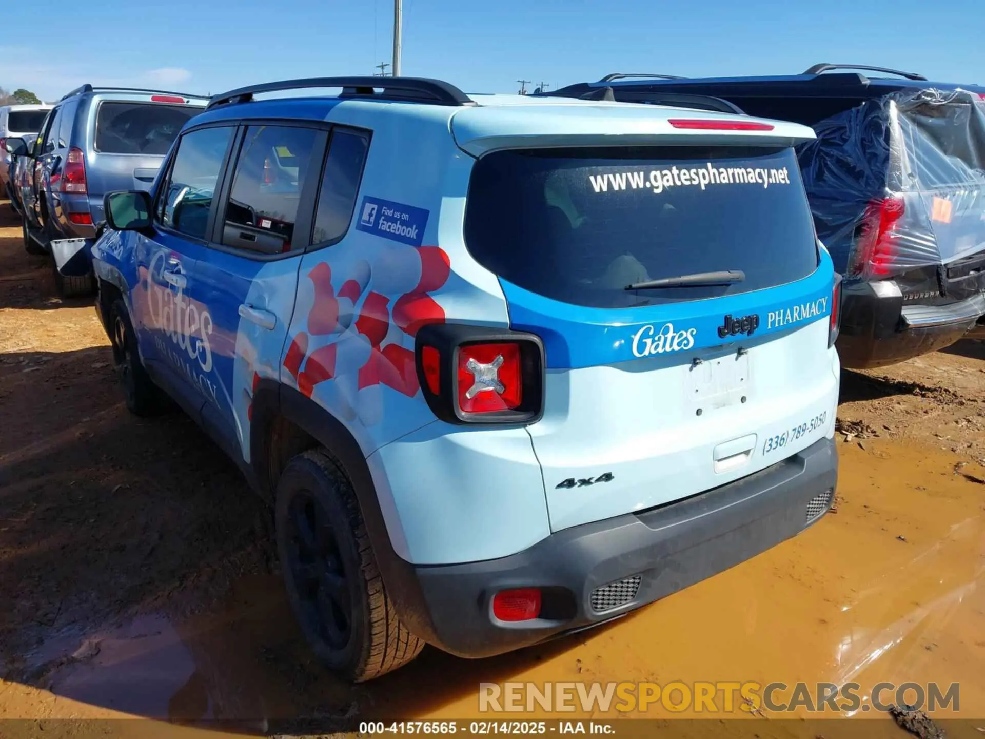 3 Photograph of a damaged car ZACNJDAB8MPN11253 JEEP RENEGADE 2021