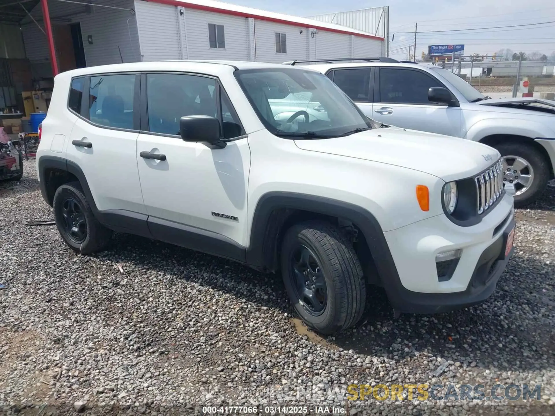 1 Photograph of a damaged car ZACNJDAB9MPM41519 JEEP RENEGADE 2021