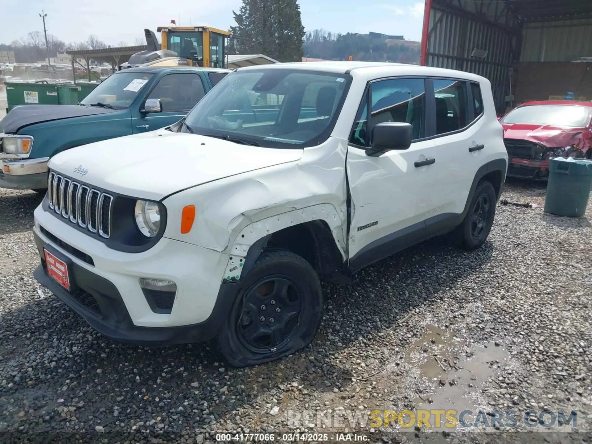 2 Photograph of a damaged car ZACNJDAB9MPM41519 JEEP RENEGADE 2021