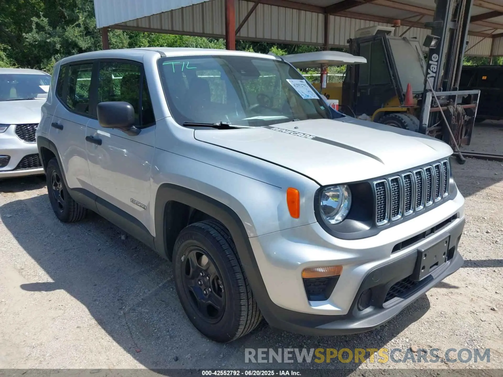 1 Photograph of a damaged car ZACNJDAB9MPN15442 JEEP RENEGADE 2021