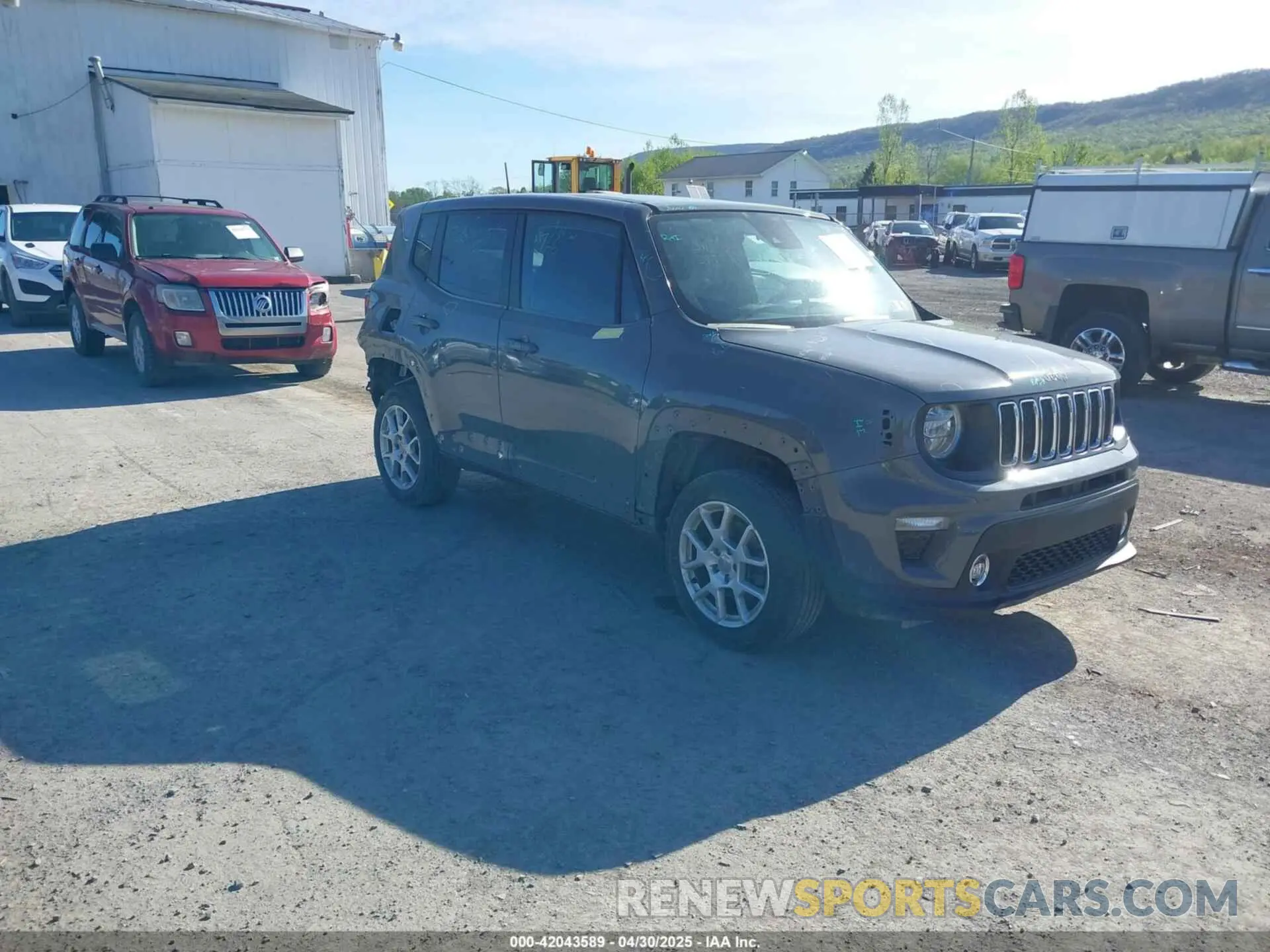 1 Photograph of a damaged car ZACNJDB14MPM34631 JEEP RENEGADE 2021
