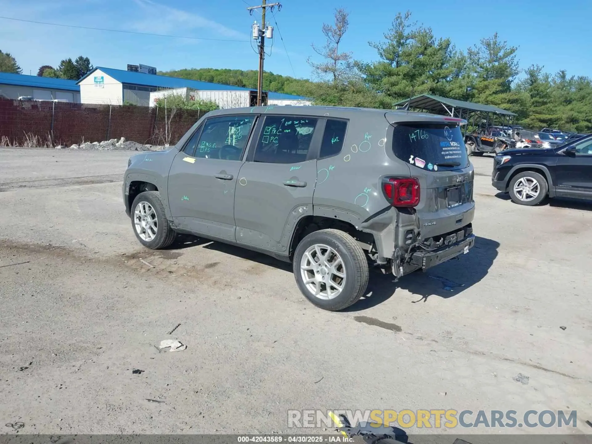 3 Photograph of a damaged car ZACNJDB14MPM34631 JEEP RENEGADE 2021