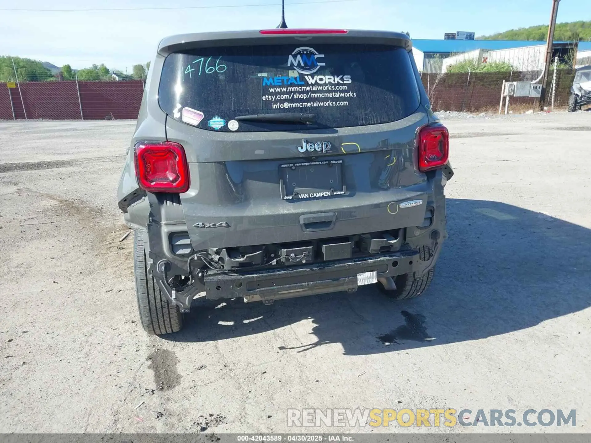6 Photograph of a damaged car ZACNJDB14MPM34631 JEEP RENEGADE 2021