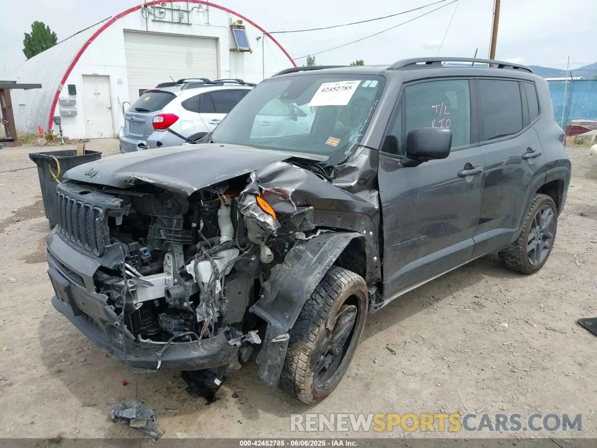 2 Фотография поврежденного автомобиля ZACNJDB17MPM29388 JEEP RENEGADE 2021