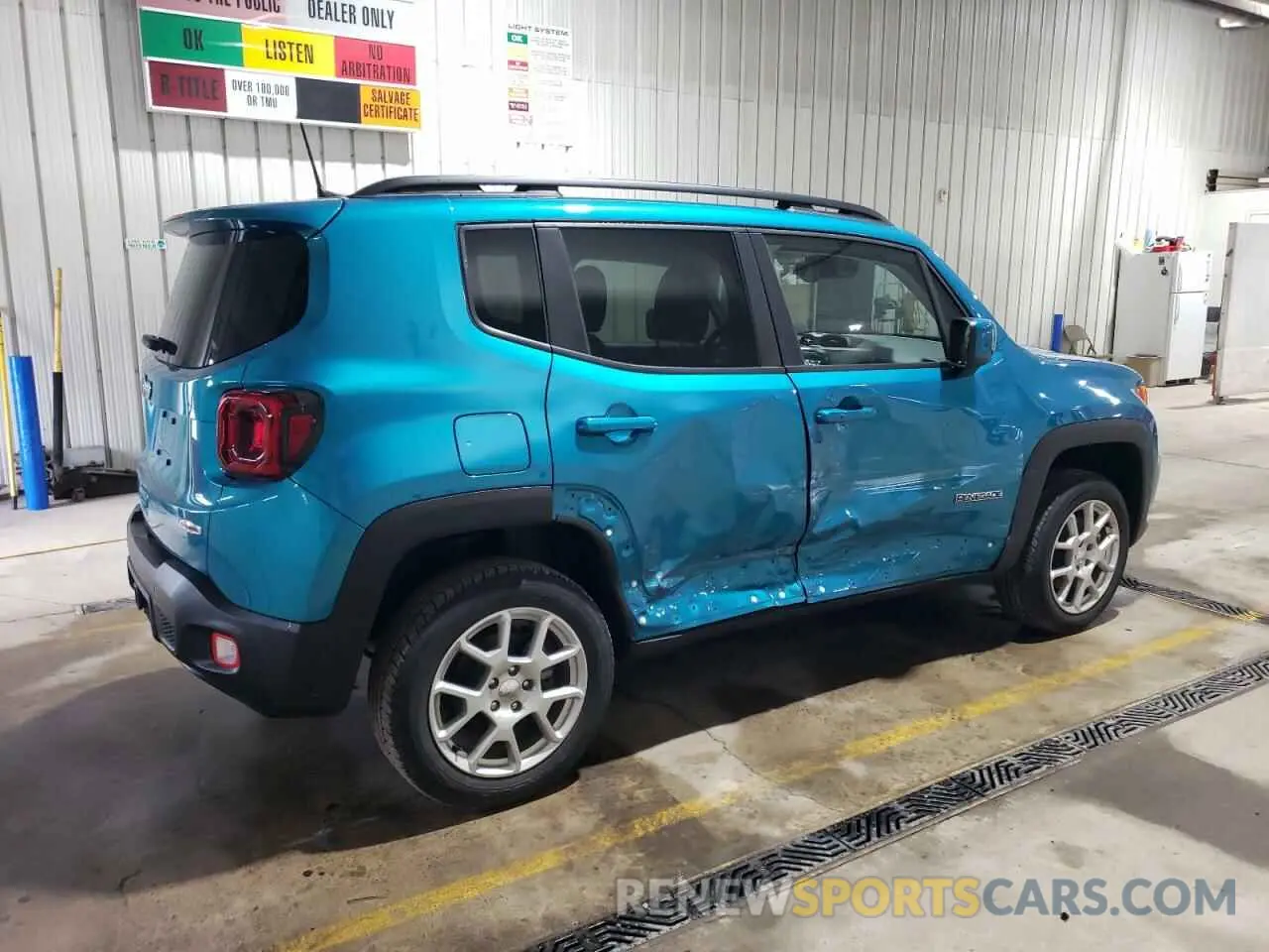 3 Photograph of a damaged car ZACNJDB1XMPN33454 JEEP RENEGADE 2021