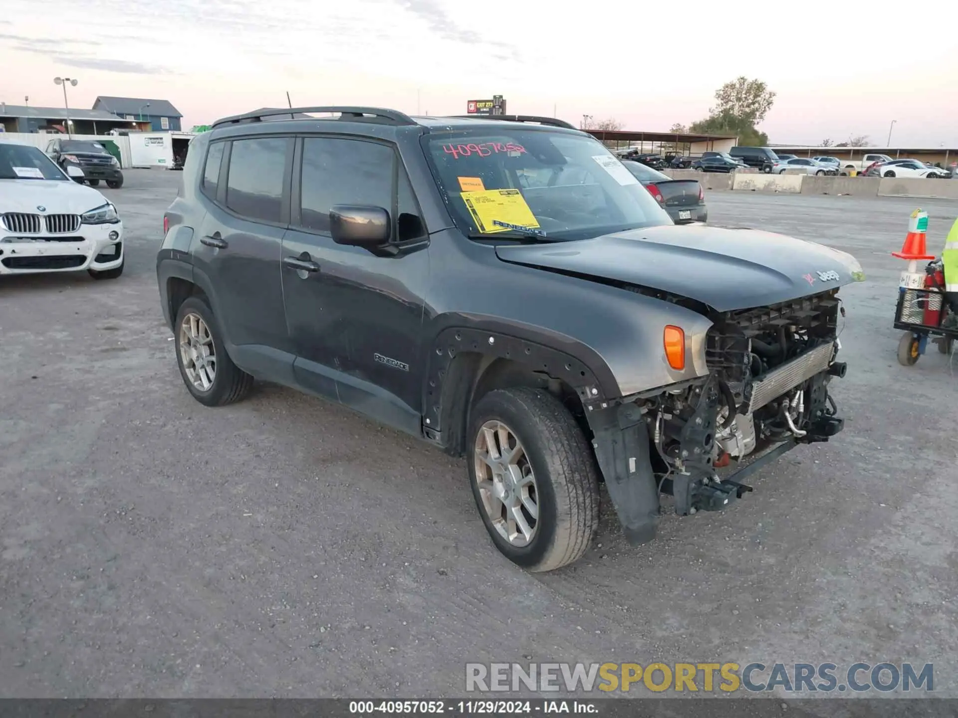 1 Photograph of a damaged car ZACNJDBB0MPN13884 JEEP RENEGADE 2021