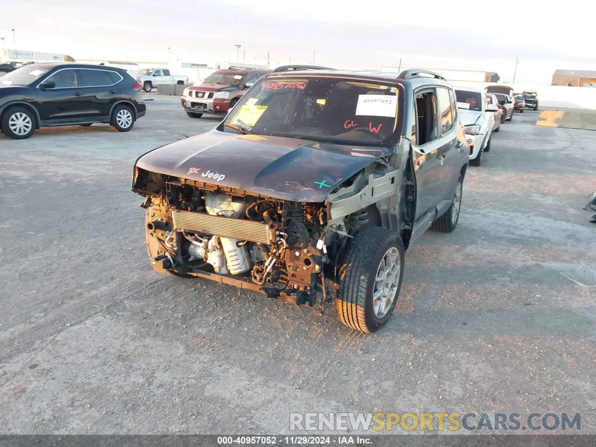 6 Photograph of a damaged car ZACNJDBB0MPN13884 JEEP RENEGADE 2021