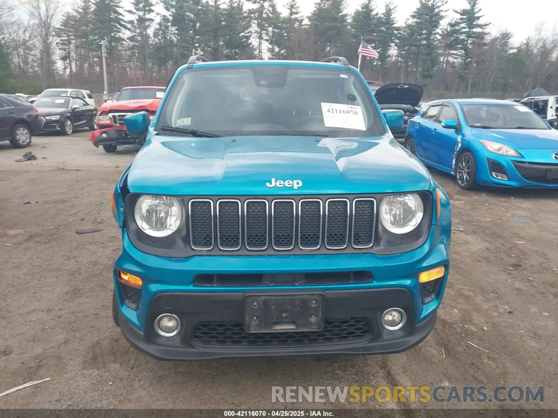 13 Photograph of a damaged car ZACNJDBB2MPM72609 JEEP RENEGADE 2021