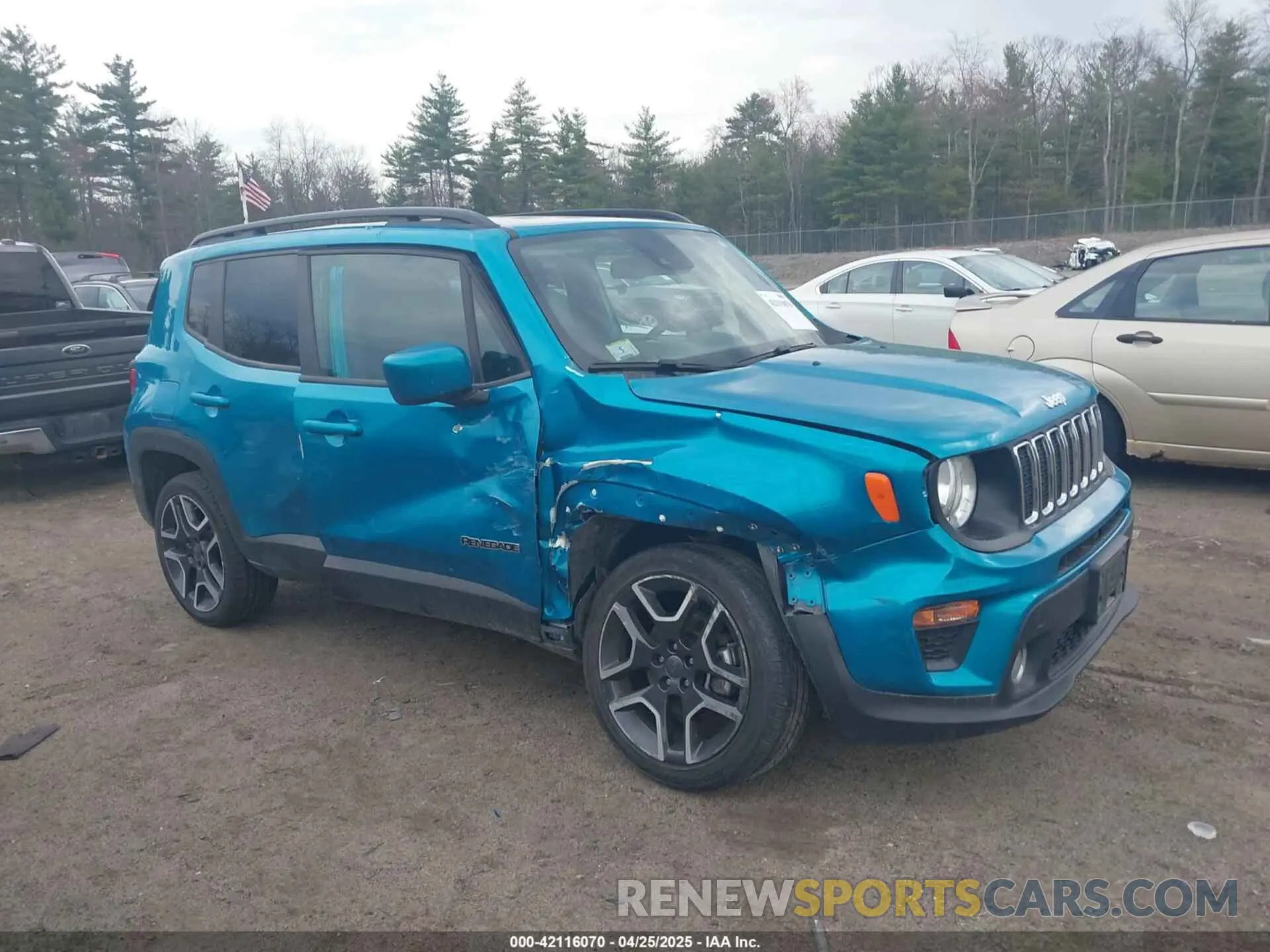 6 Photograph of a damaged car ZACNJDBB2MPM72609 JEEP RENEGADE 2021