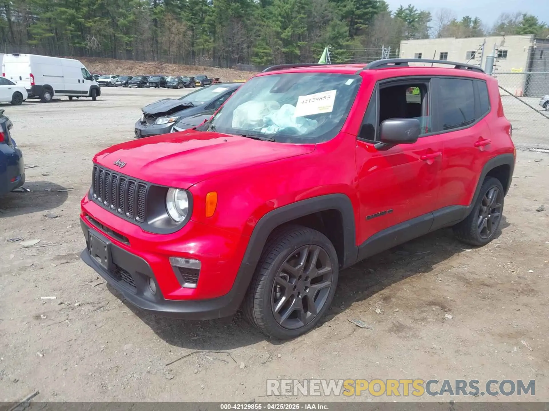 2 Photograph of a damaged car ZACNJDBB2MPM77874 JEEP RENEGADE 2021