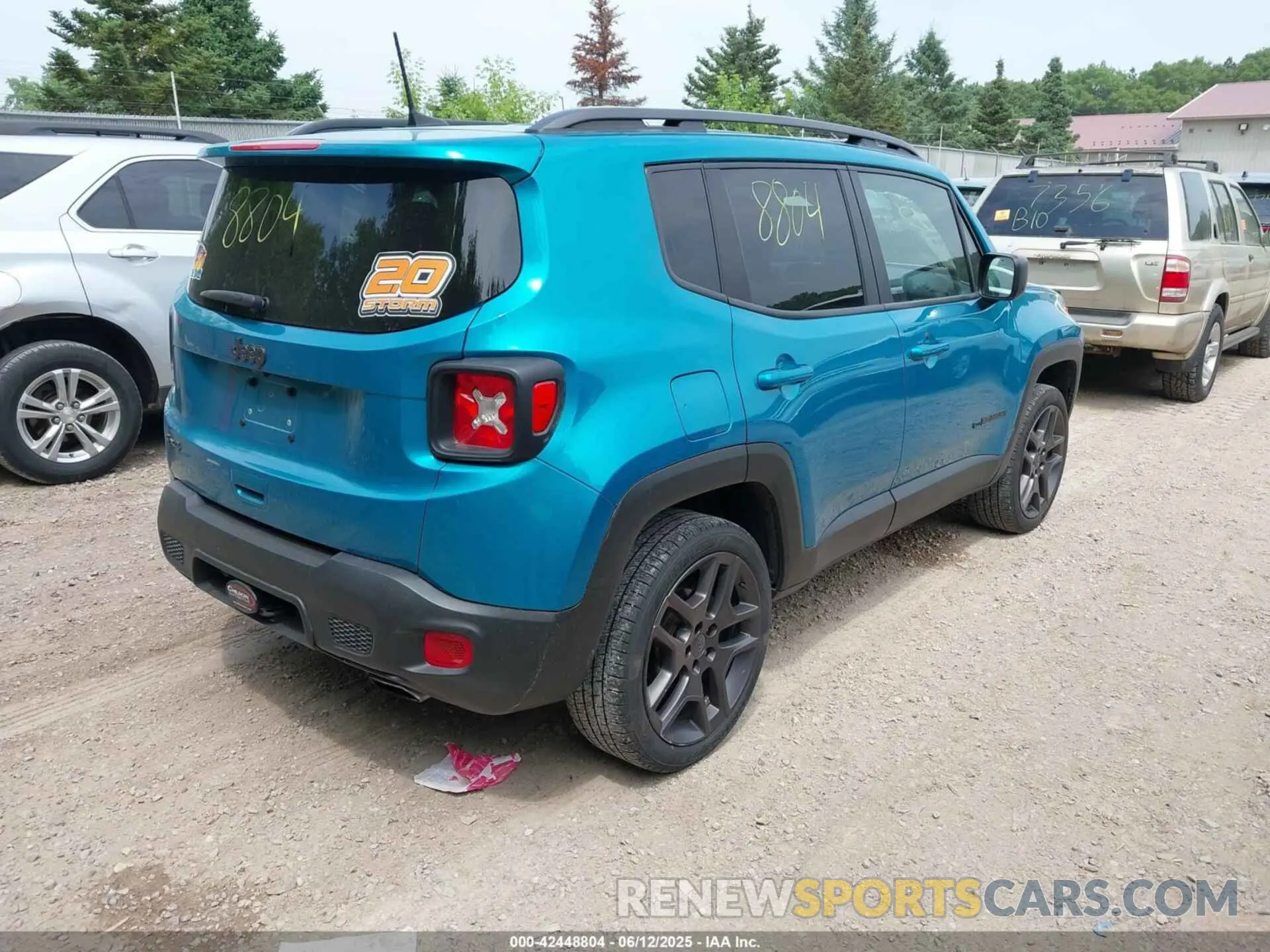 4 Photograph of a damaged car ZACNJDBB2MPM95095 JEEP RENEGADE 2021