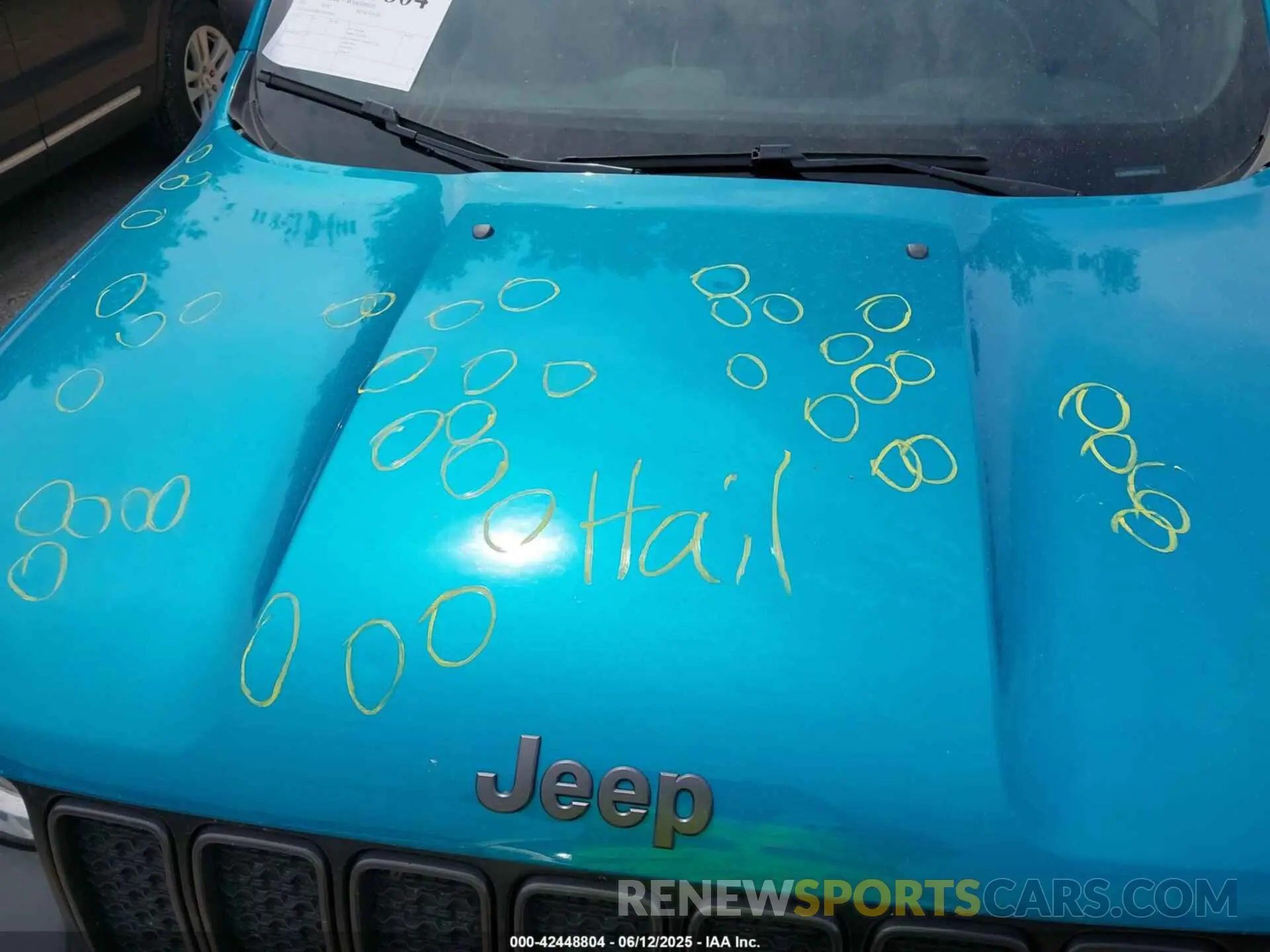 6 Photograph of a damaged car ZACNJDBB2MPM95095 JEEP RENEGADE 2021