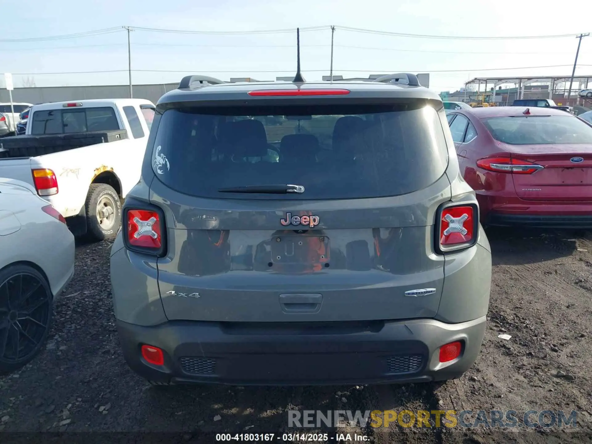 16 Photograph of a damaged car ZACNJDBB3MPN22076 JEEP RENEGADE 2021