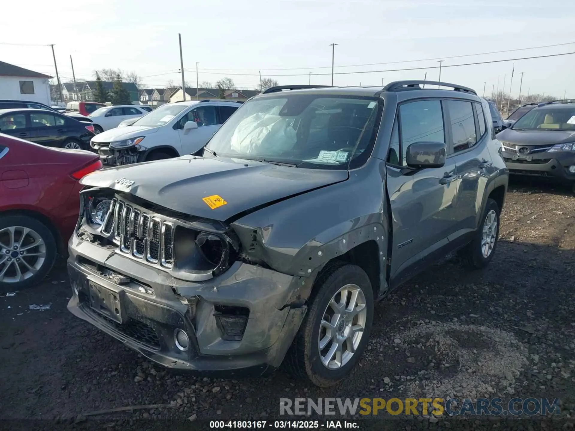 2 Photograph of a damaged car ZACNJDBB3MPN22076 JEEP RENEGADE 2021