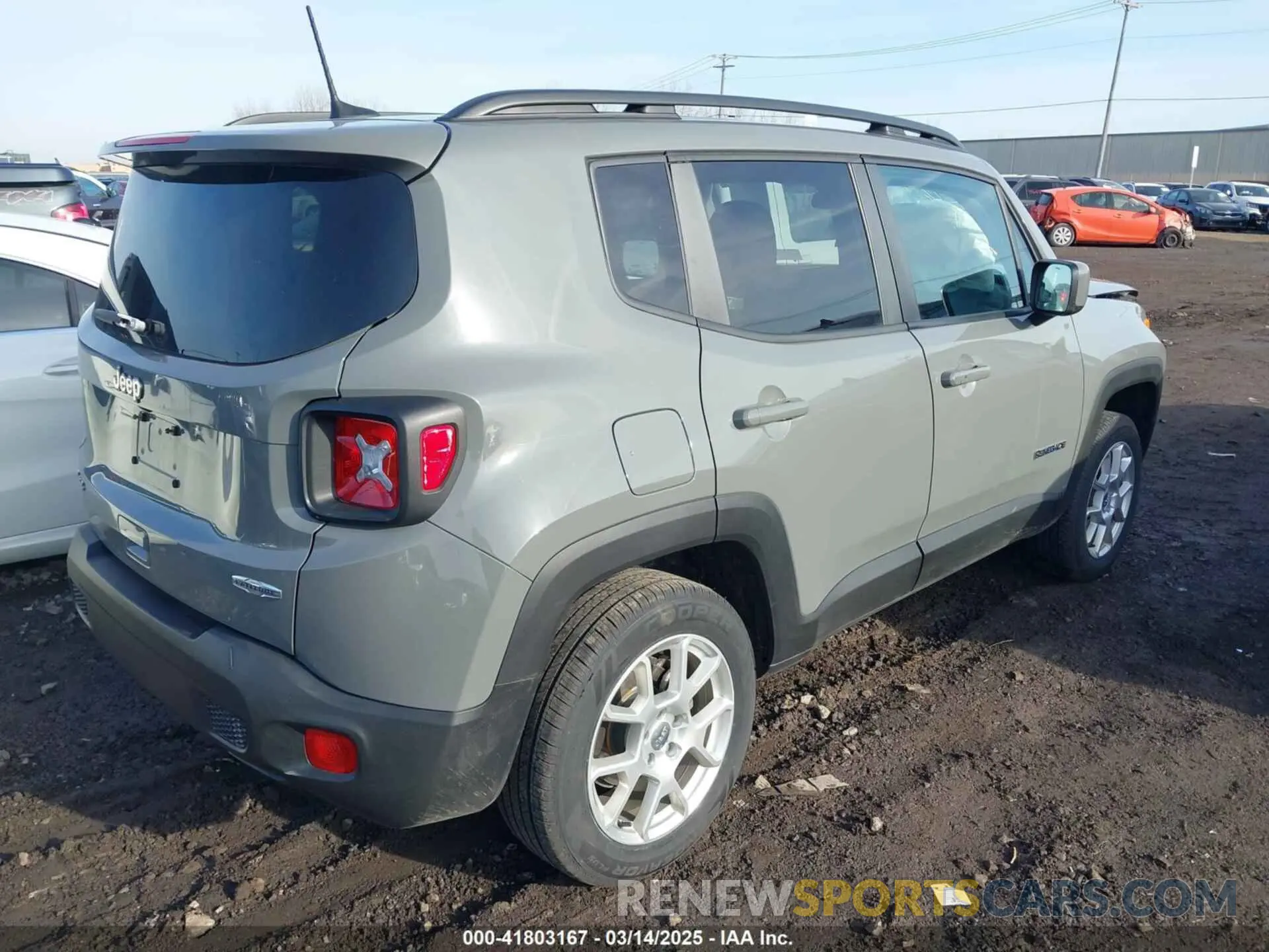 4 Photograph of a damaged car ZACNJDBB3MPN22076 JEEP RENEGADE 2021