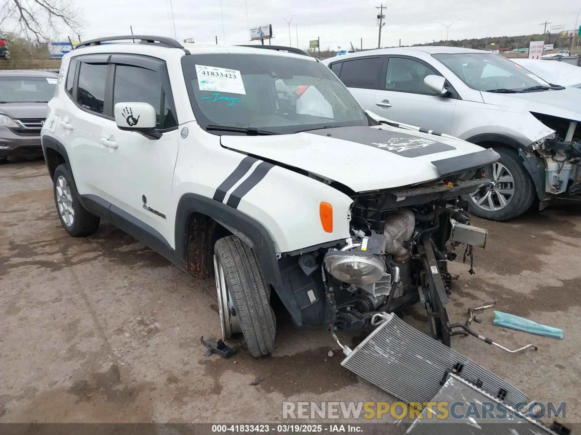 1 Photograph of a damaged car ZACNJDBB4MPM59392 JEEP RENEGADE 2021