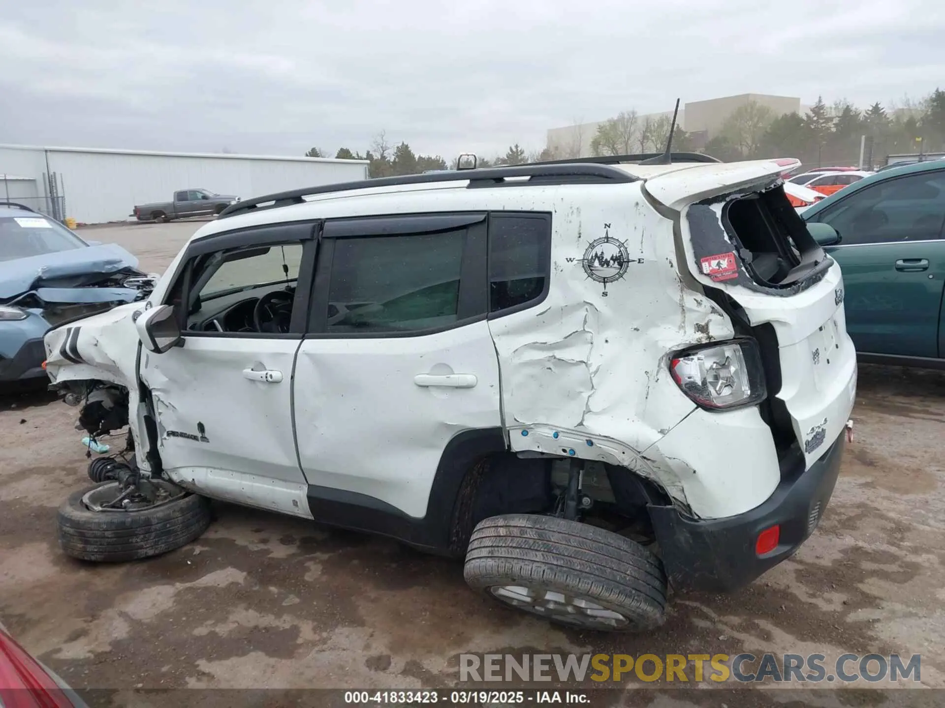 14 Photograph of a damaged car ZACNJDBB4MPM59392 JEEP RENEGADE 2021