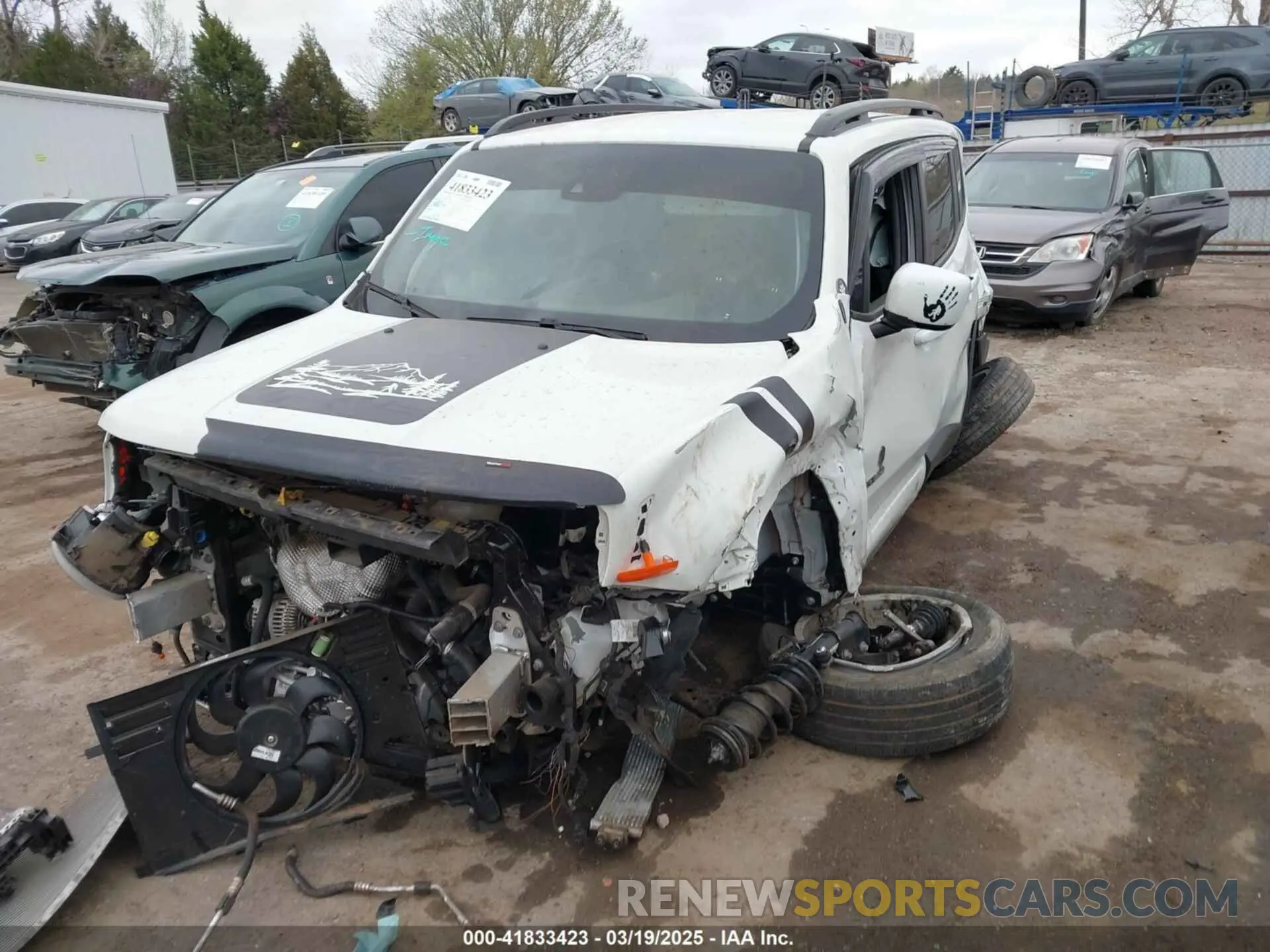 2 Photograph of a damaged car ZACNJDBB4MPM59392 JEEP RENEGADE 2021