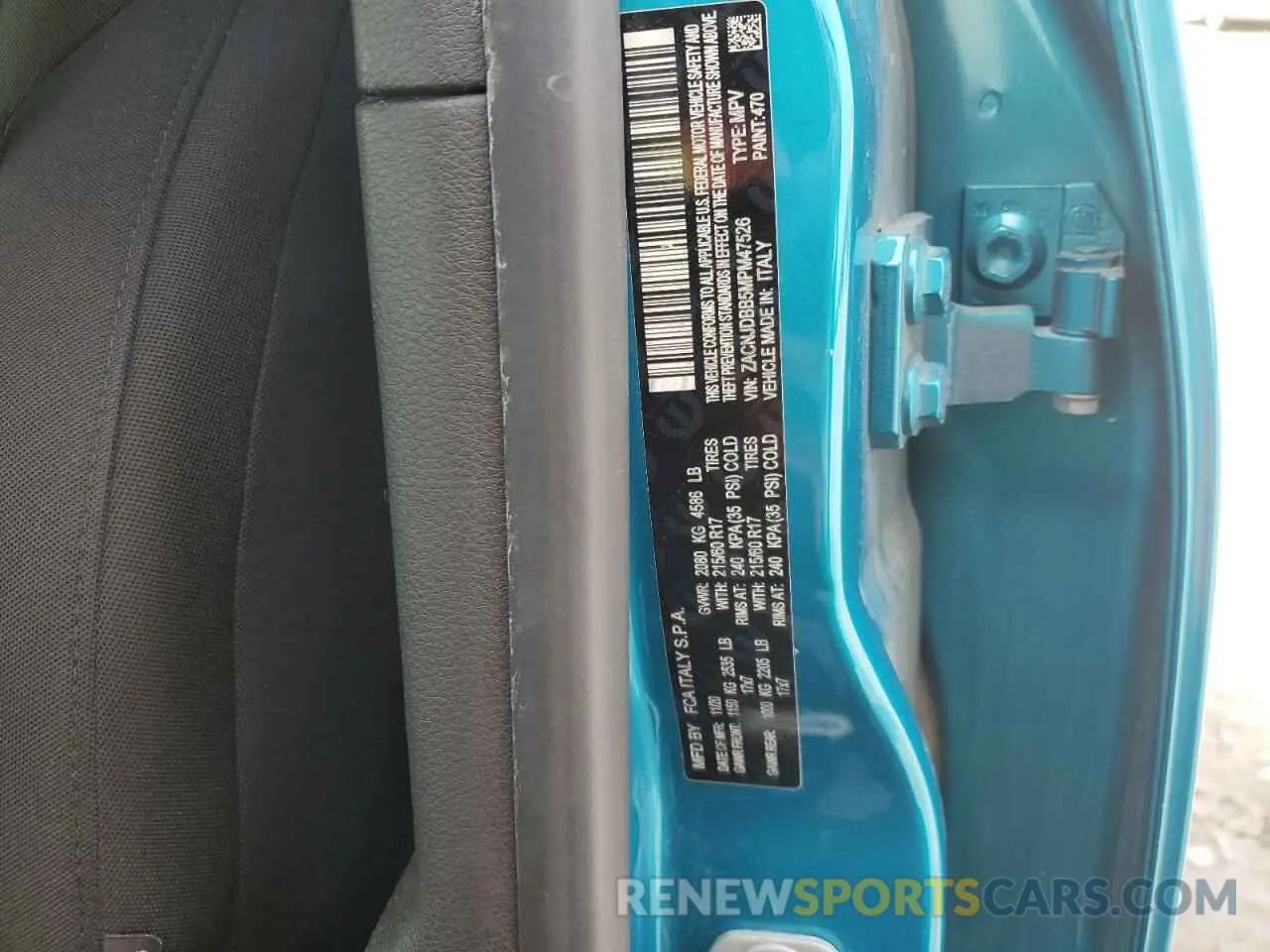 13 Photograph of a damaged car ZACNJDBB5MPM47526 JEEP RENEGADE 2021