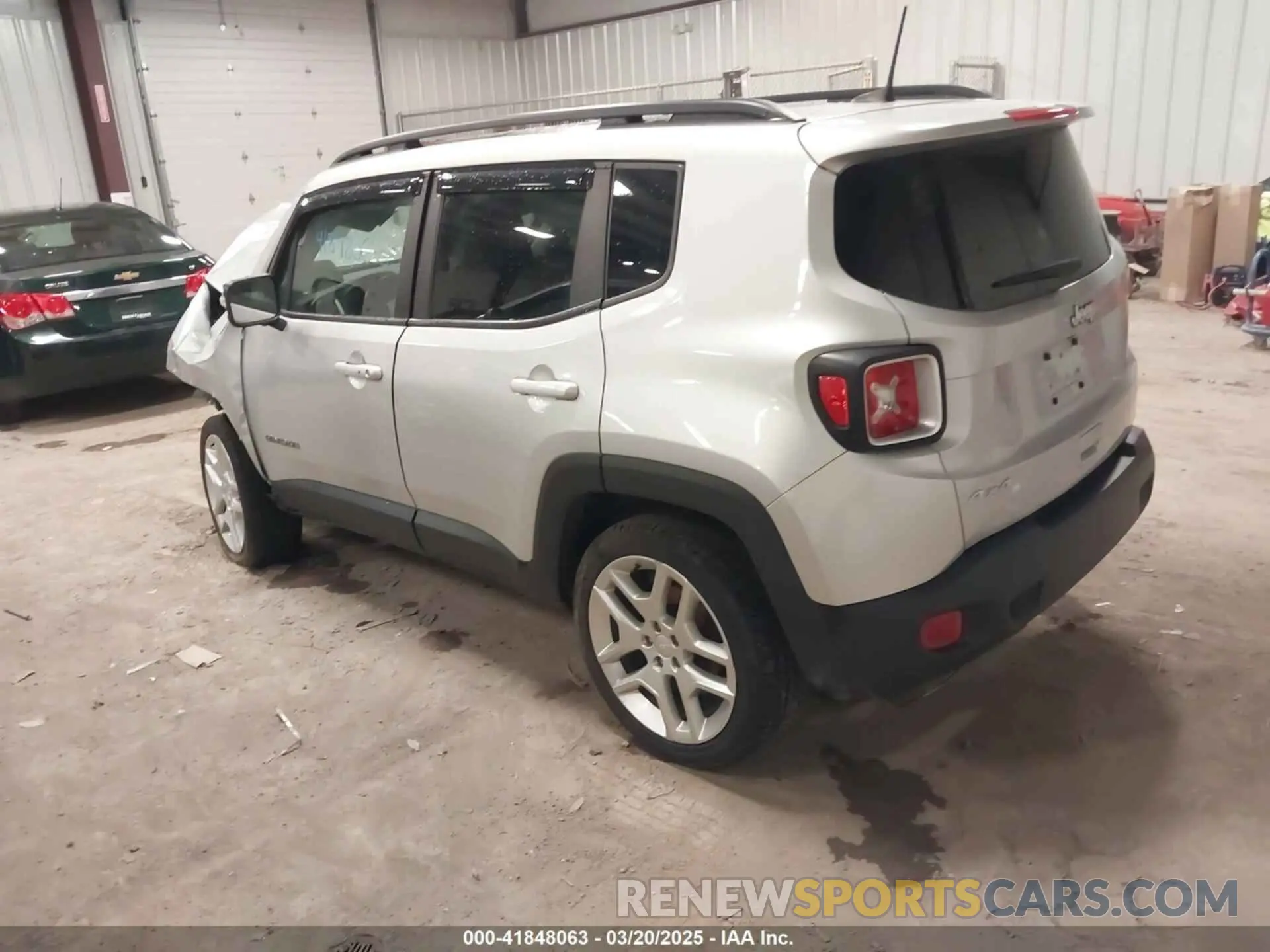 3 Photograph of a damaged car ZACNJDBB5MPM77688 JEEP RENEGADE 2021