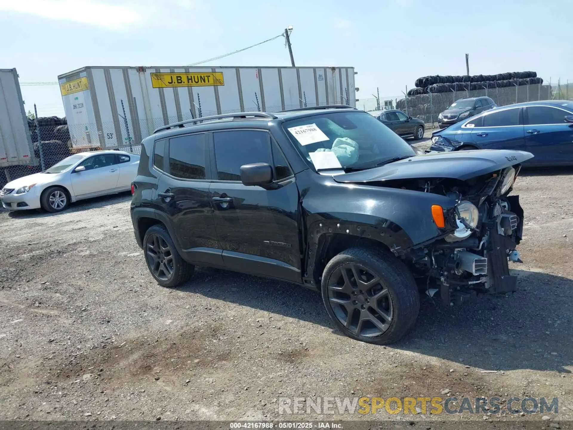 1 Photograph of a damaged car ZACNJDBB5MPN33810 JEEP RENEGADE 2021