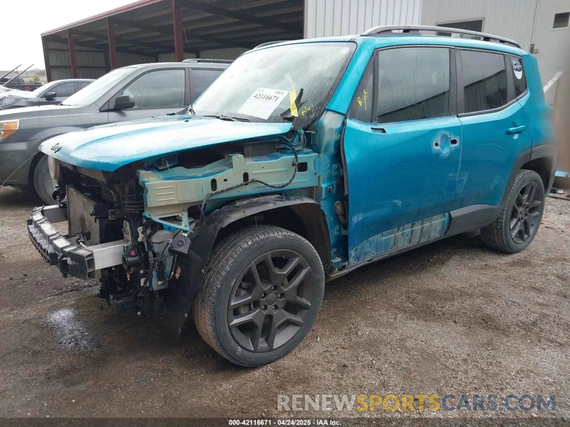 2 Фотография поврежденного автомобиля ZACNJDBB6MPM54176 JEEP RENEGADE 2021