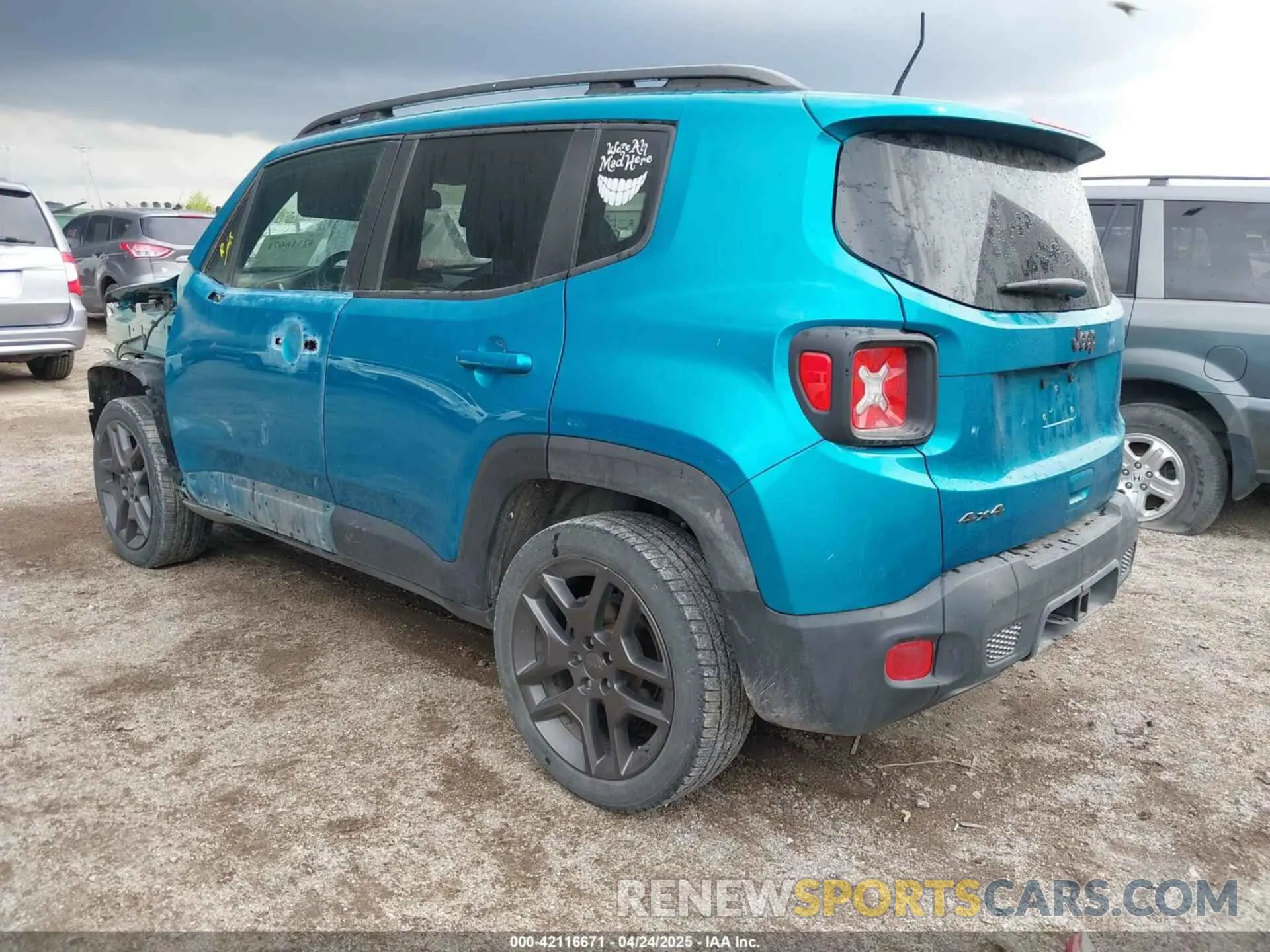 3 Фотография поврежденного автомобиля ZACNJDBB6MPM54176 JEEP RENEGADE 2021