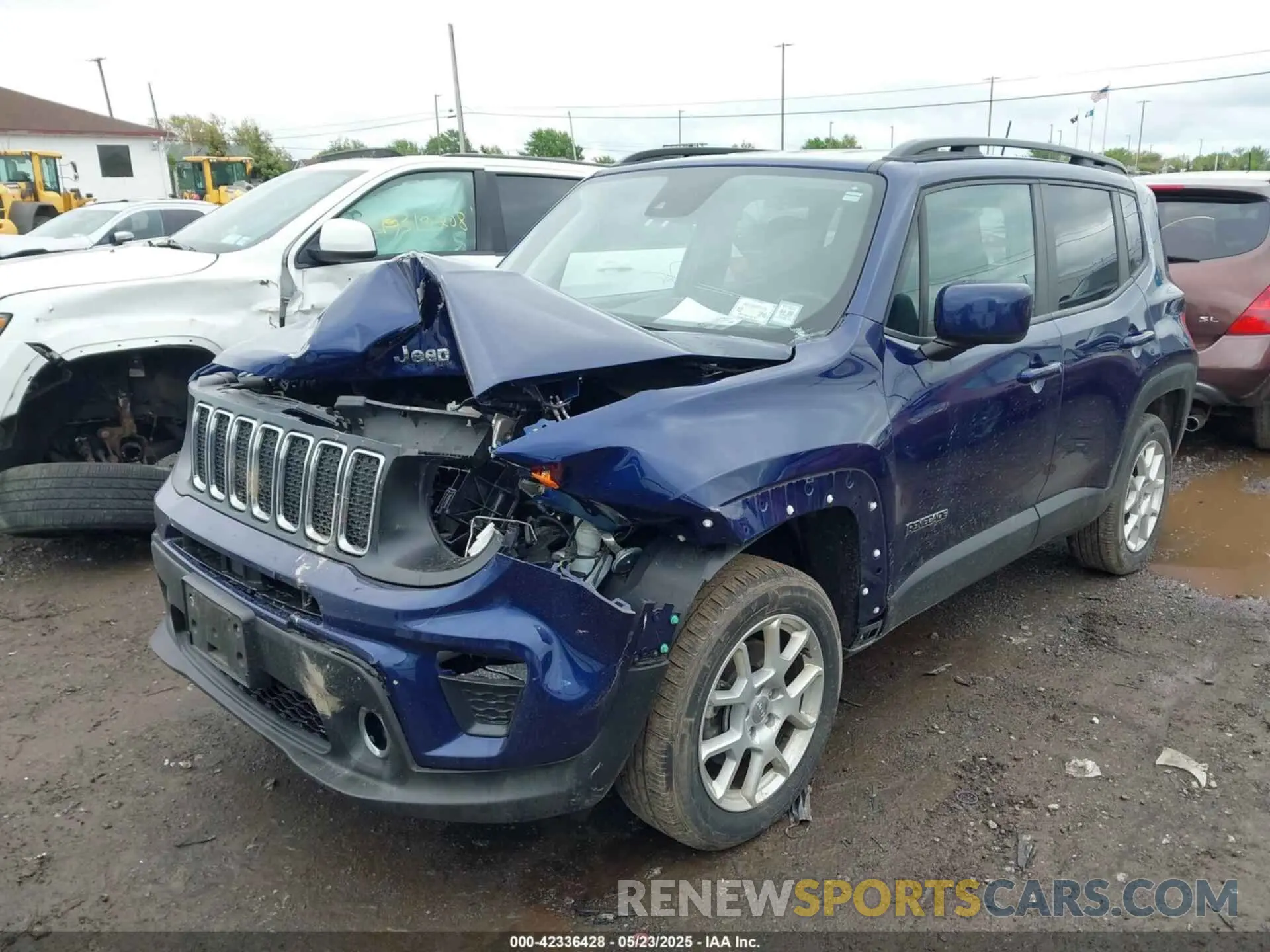 2 Photograph of a damaged car ZACNJDBB6MPN32519 JEEP RENEGADE 2021