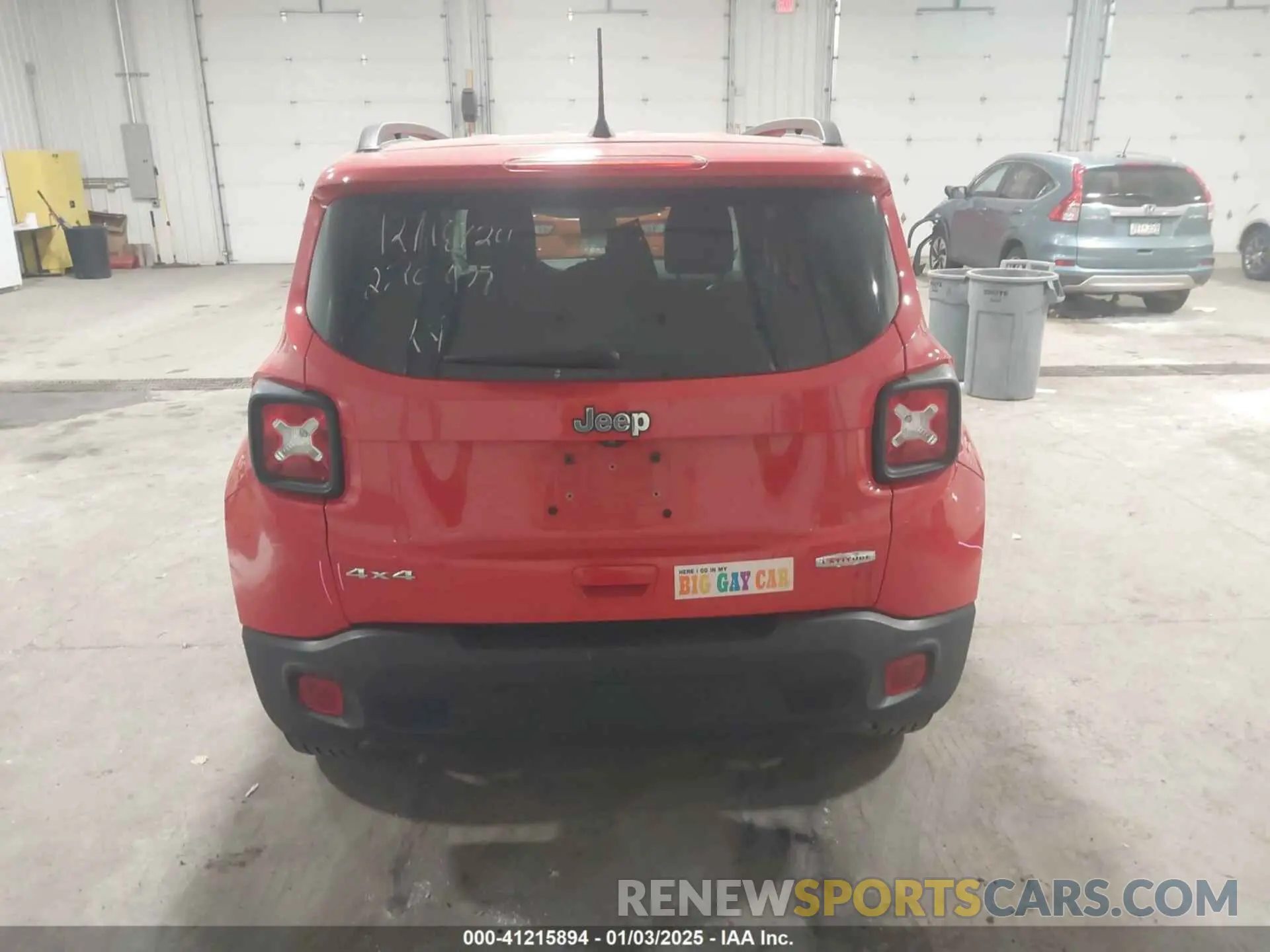 17 Photograph of a damaged car ZACNJDBB7MPM76476 JEEP RENEGADE 2021