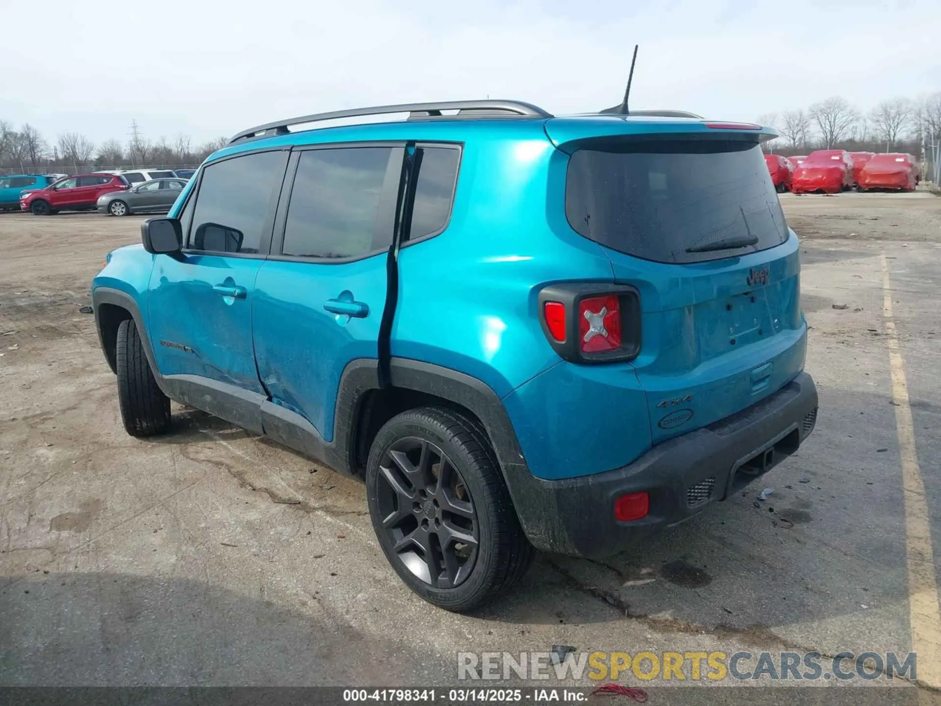 3 Фотография поврежденного автомобиля ZACNJDBB7MPN33405 JEEP RENEGADE 2021