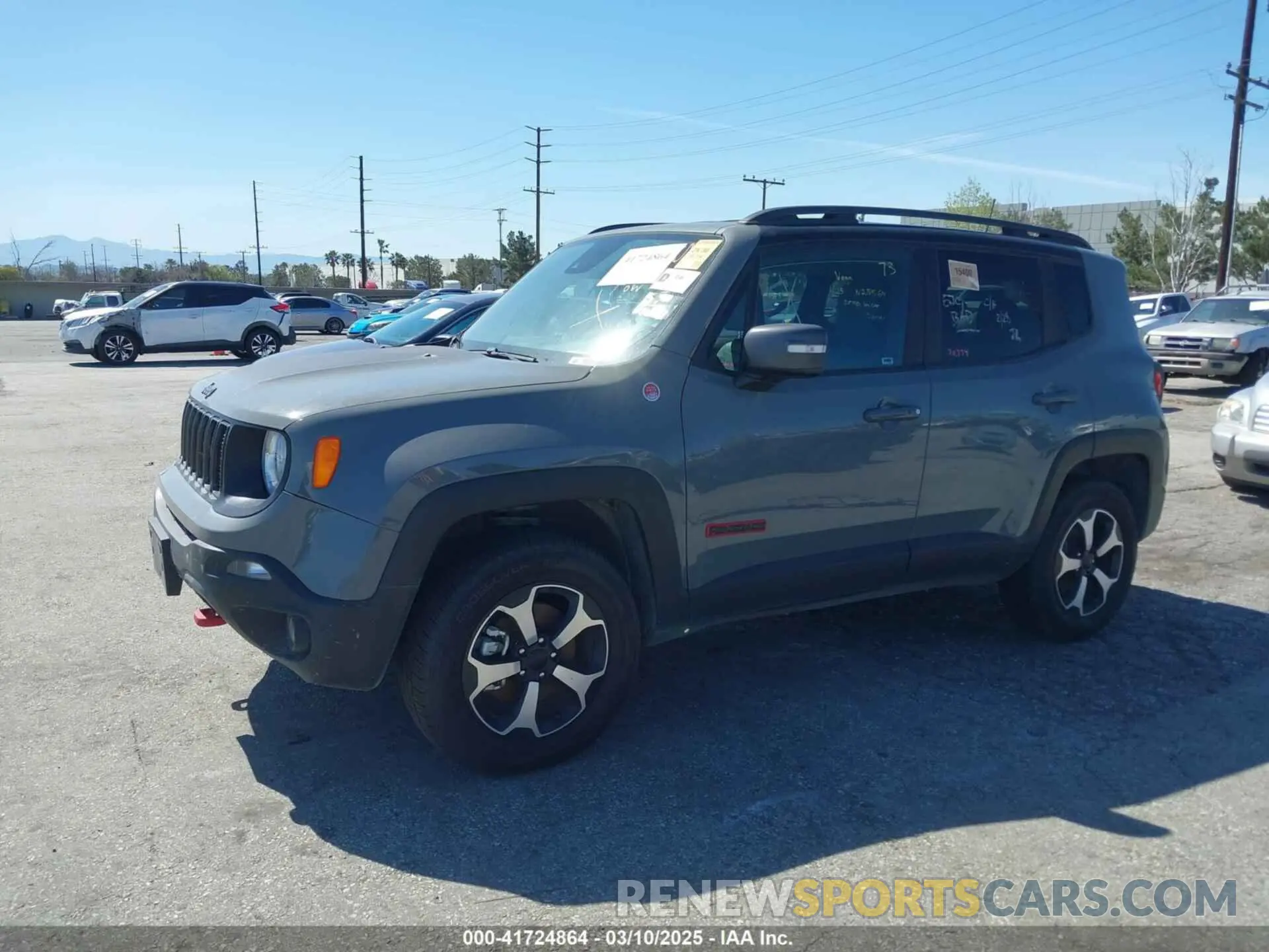 2 Photograph of a damaged car ZACNJDC11MPN25564 JEEP RENEGADE 2021