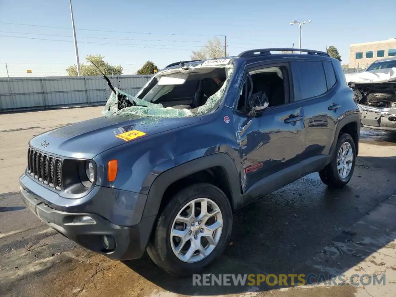 1 Photograph of a damaged car ZACNJDC12MPM31659 JEEP RENEGADE 2021