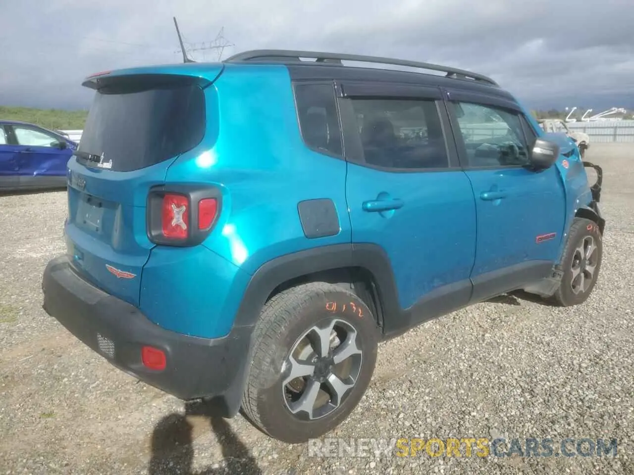 3 Фотография поврежденного автомобиля ZACNJDC16MPM10006 JEEP RENEGADE 2021