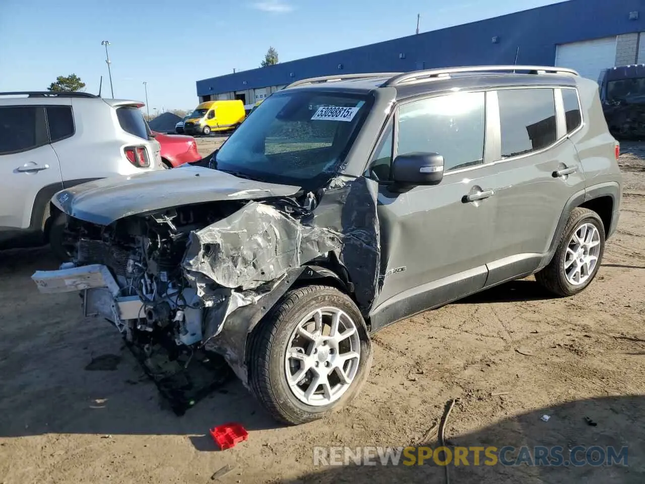 1 Фотография поврежденного автомобиля ZACNJDD14MPM42239 JEEP RENEGADE 2021