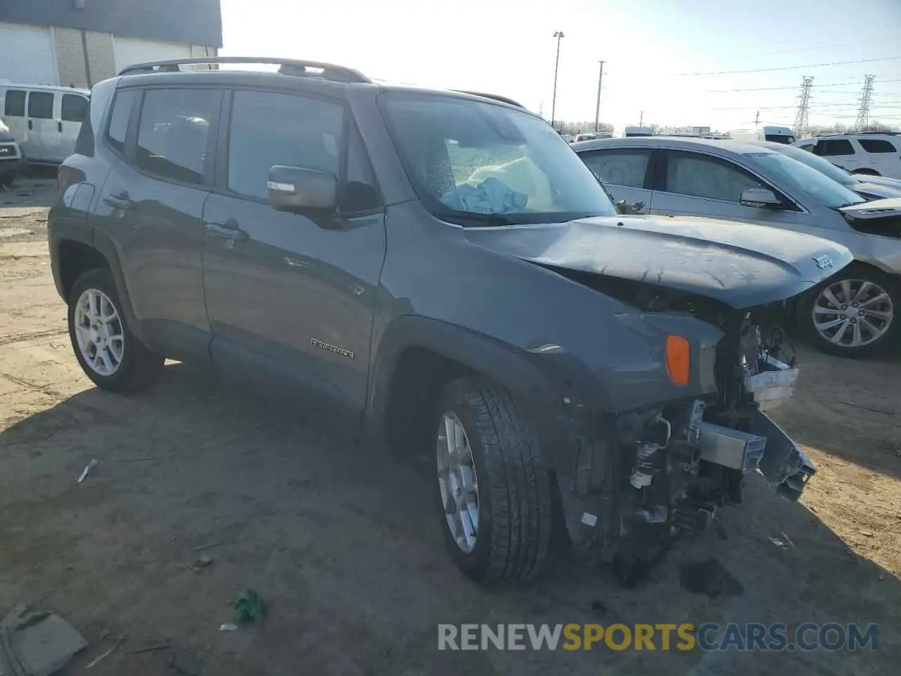 4 Фотография поврежденного автомобиля ZACNJDD14MPM42239 JEEP RENEGADE 2021