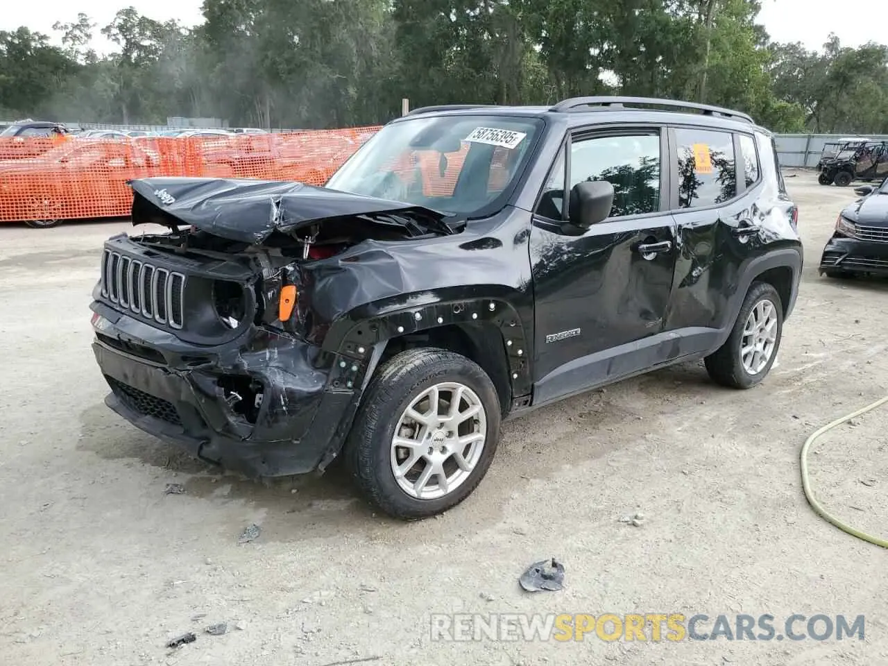 1 Photograph of a damaged car ZACNJDA12NPN53474 JEEP RENEGADE 2022