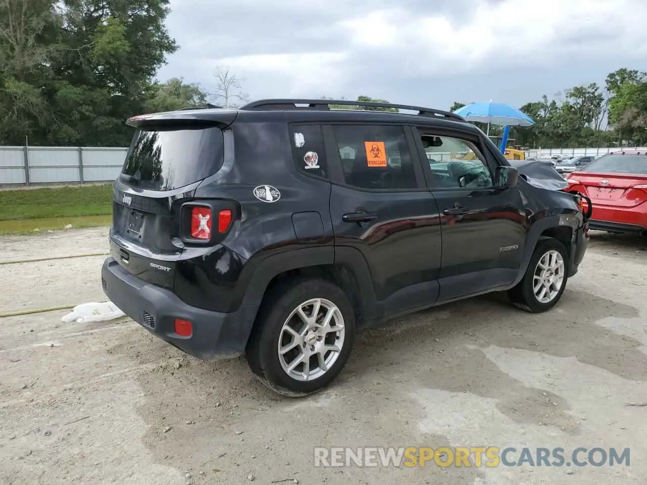 3 Photograph of a damaged car ZACNJDA12NPN53474 JEEP RENEGADE 2022