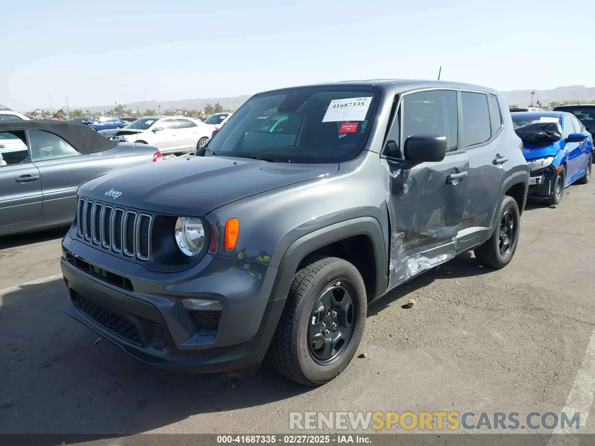 2 Фотография поврежденного автомобиля ZACNJDA13NPN99458 JEEP RENEGADE 2022