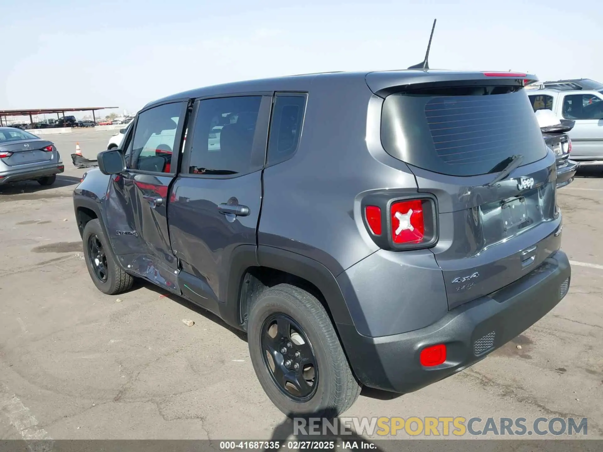 3 Фотография поврежденного автомобиля ZACNJDA13NPN99458 JEEP RENEGADE 2022