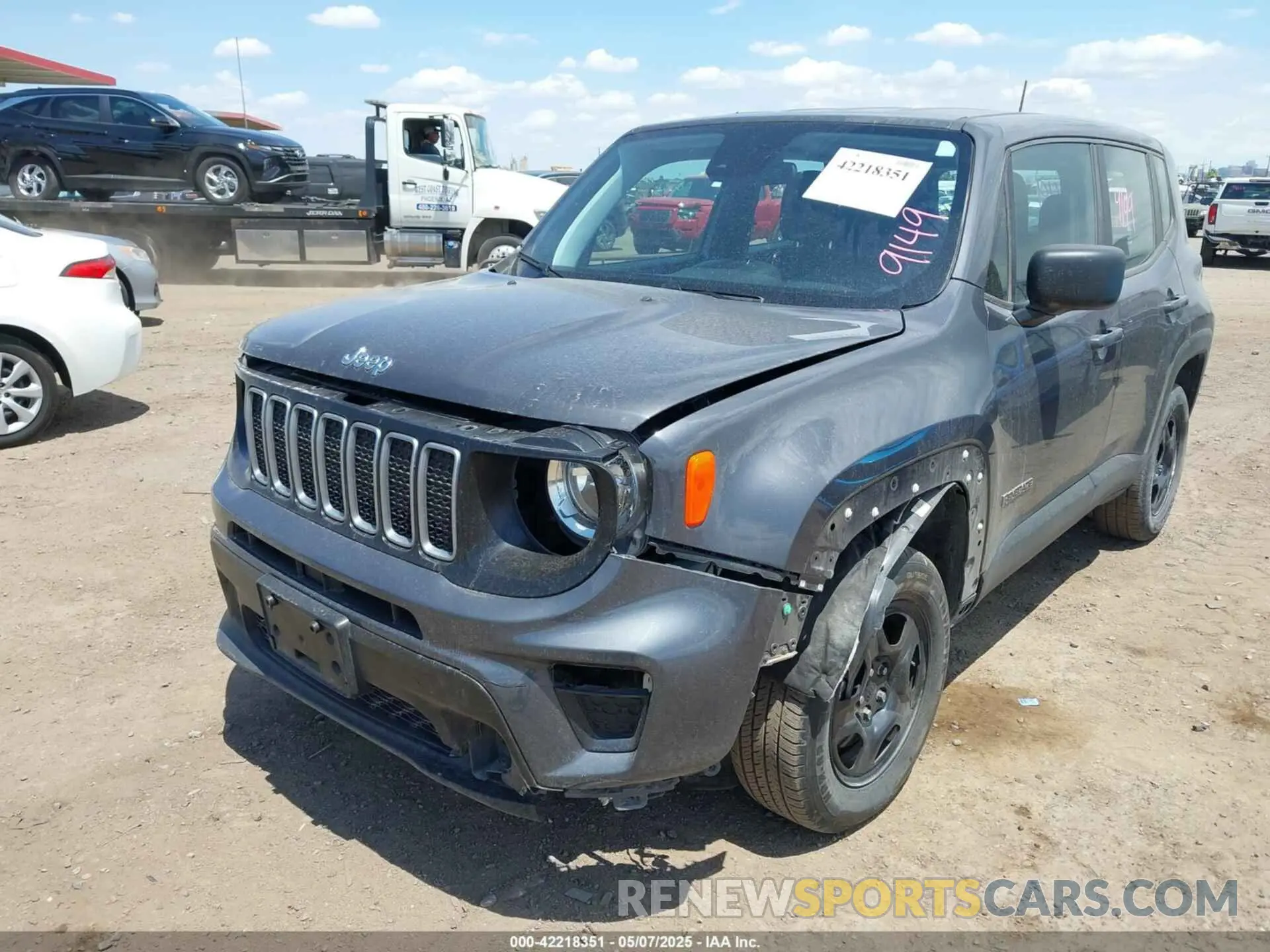 6 Фотография поврежденного автомобиля ZACNJDA15NPP00581 JEEP RENEGADE 2022
