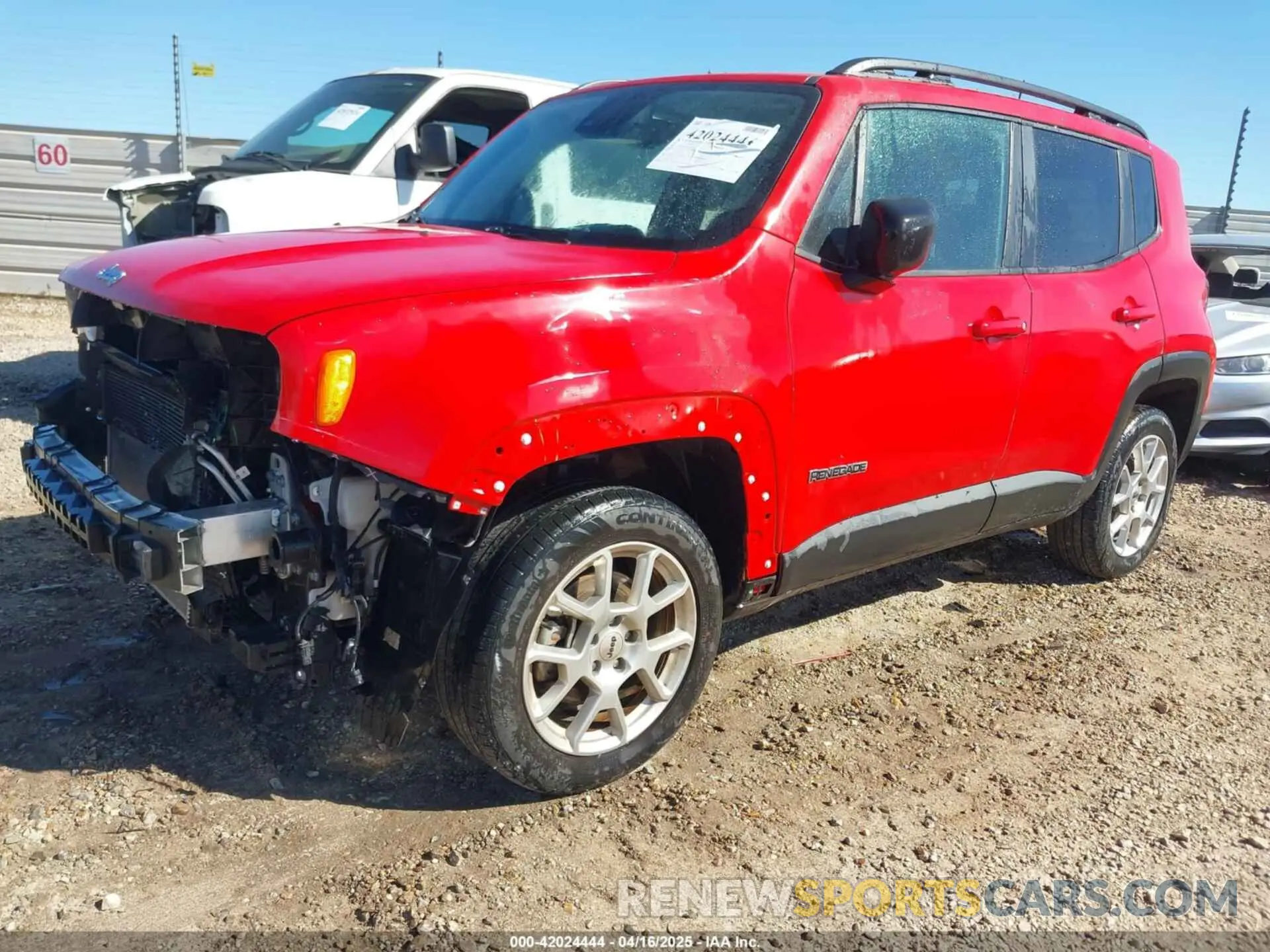 2 Photograph of a damaged car ZACNJDB15NPN86015 JEEP RENEGADE 2022