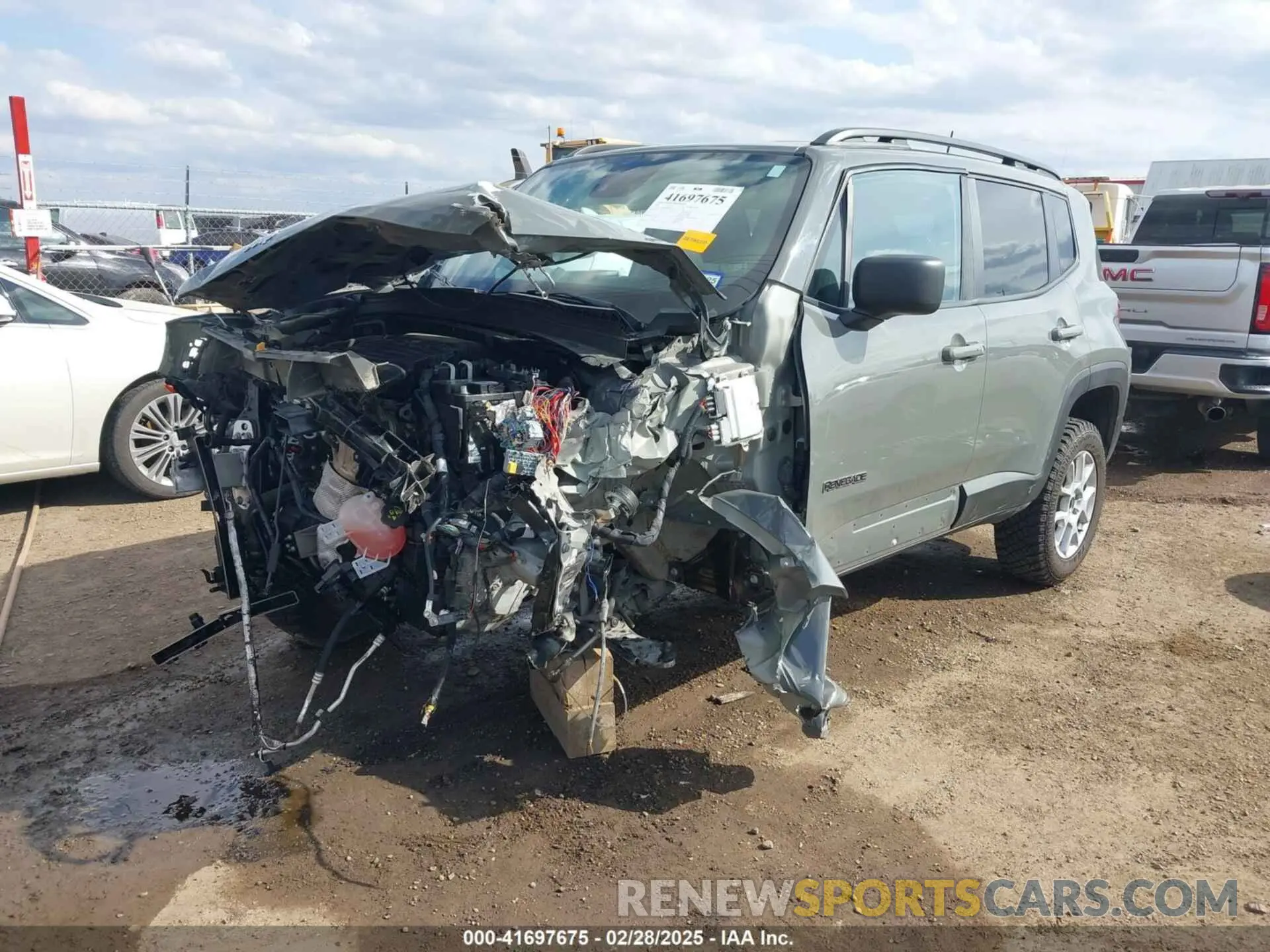 2 Фотография поврежденного автомобиля ZACNJDB17NPN48608 JEEP RENEGADE 2022