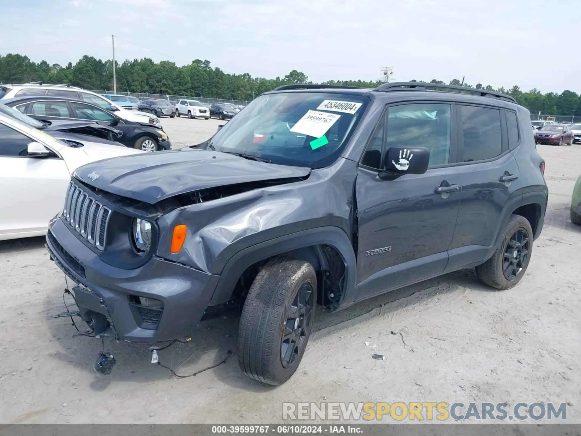 2 Photograph of a damaged car ZACNJDB17NPN61665 JEEP RENEGADE 2022