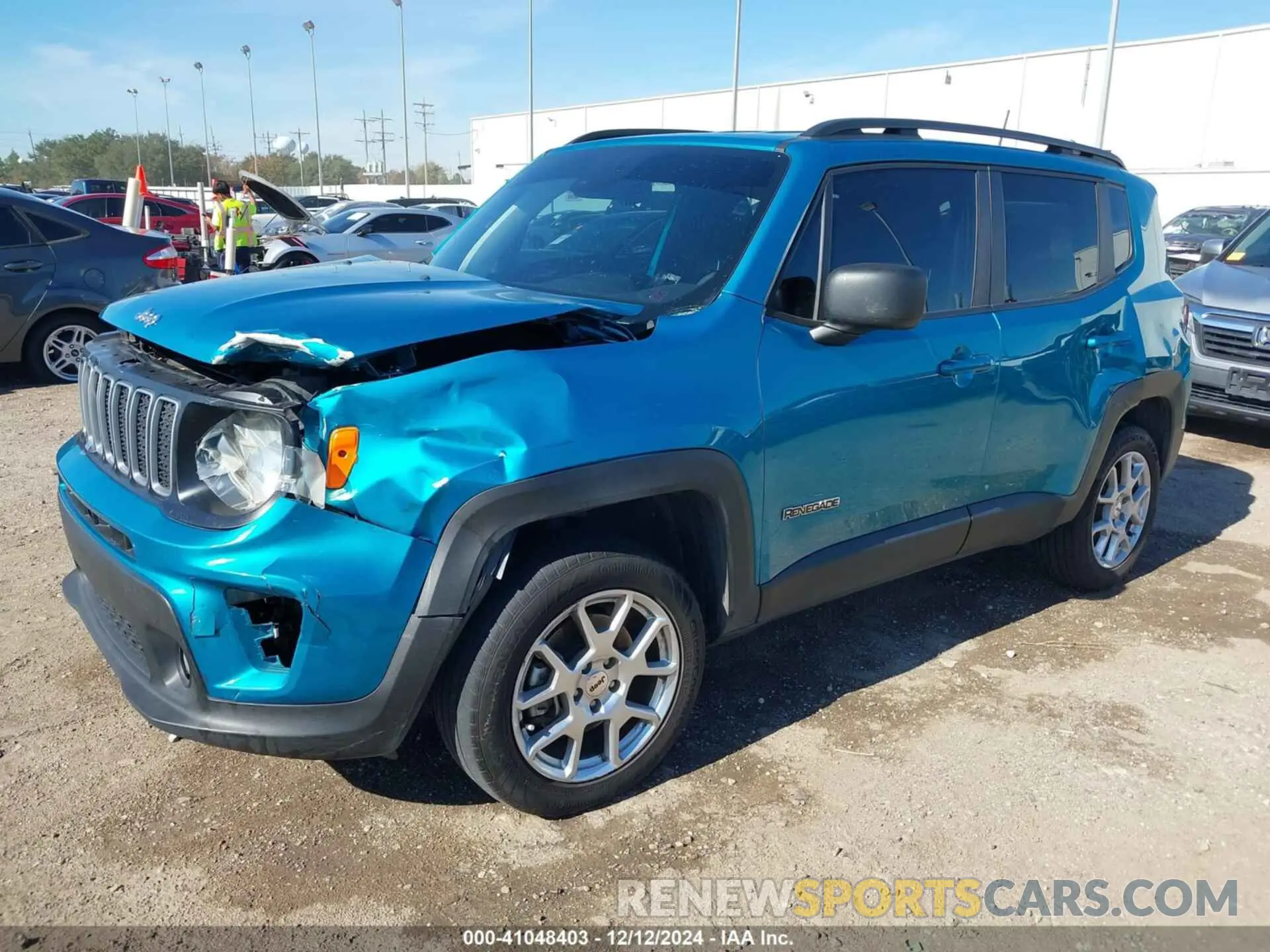 2 Фотография поврежденного автомобиля ZACNJDB19NPN79181 JEEP RENEGADE 2022