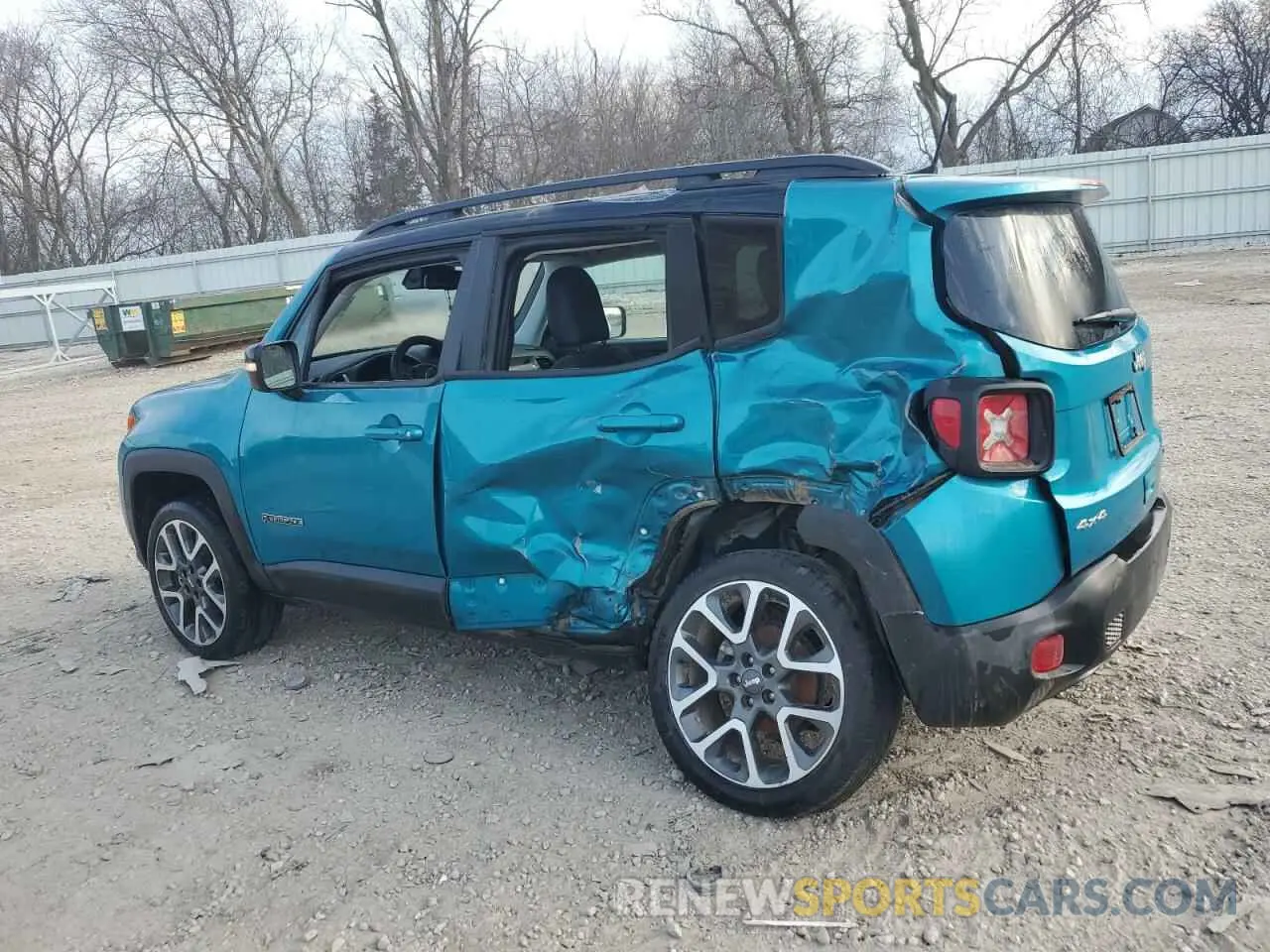 2 Photograph of a damaged car ZACNJDD14NPN62334 JEEP RENEGADE 2022