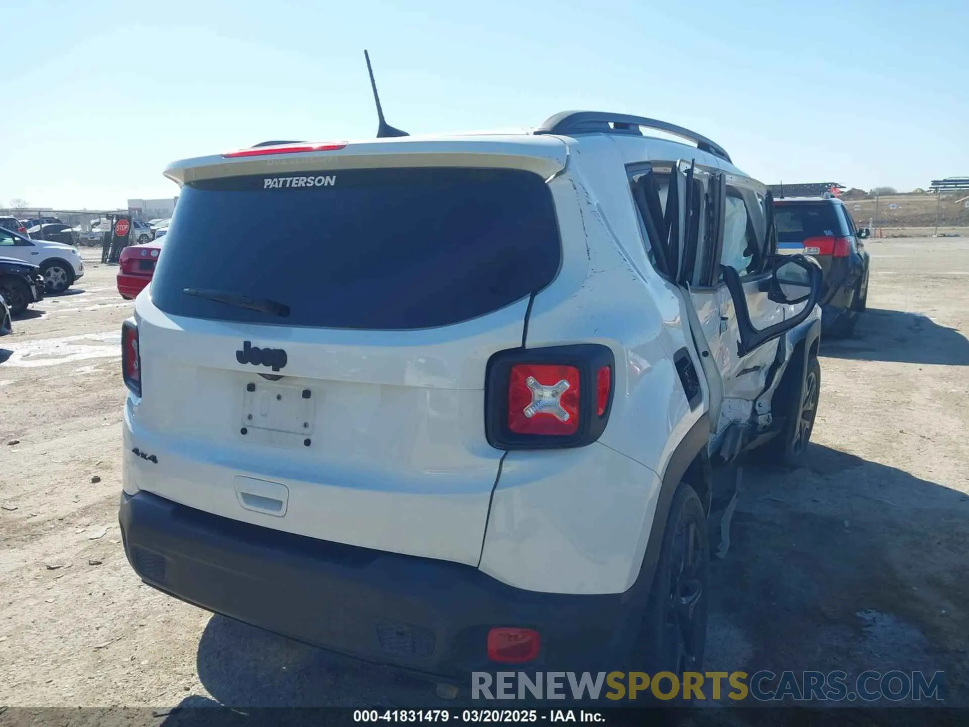4 Фотография поврежденного автомобиля ZACNJDE1XNPN71389 JEEP RENEGADE 2022