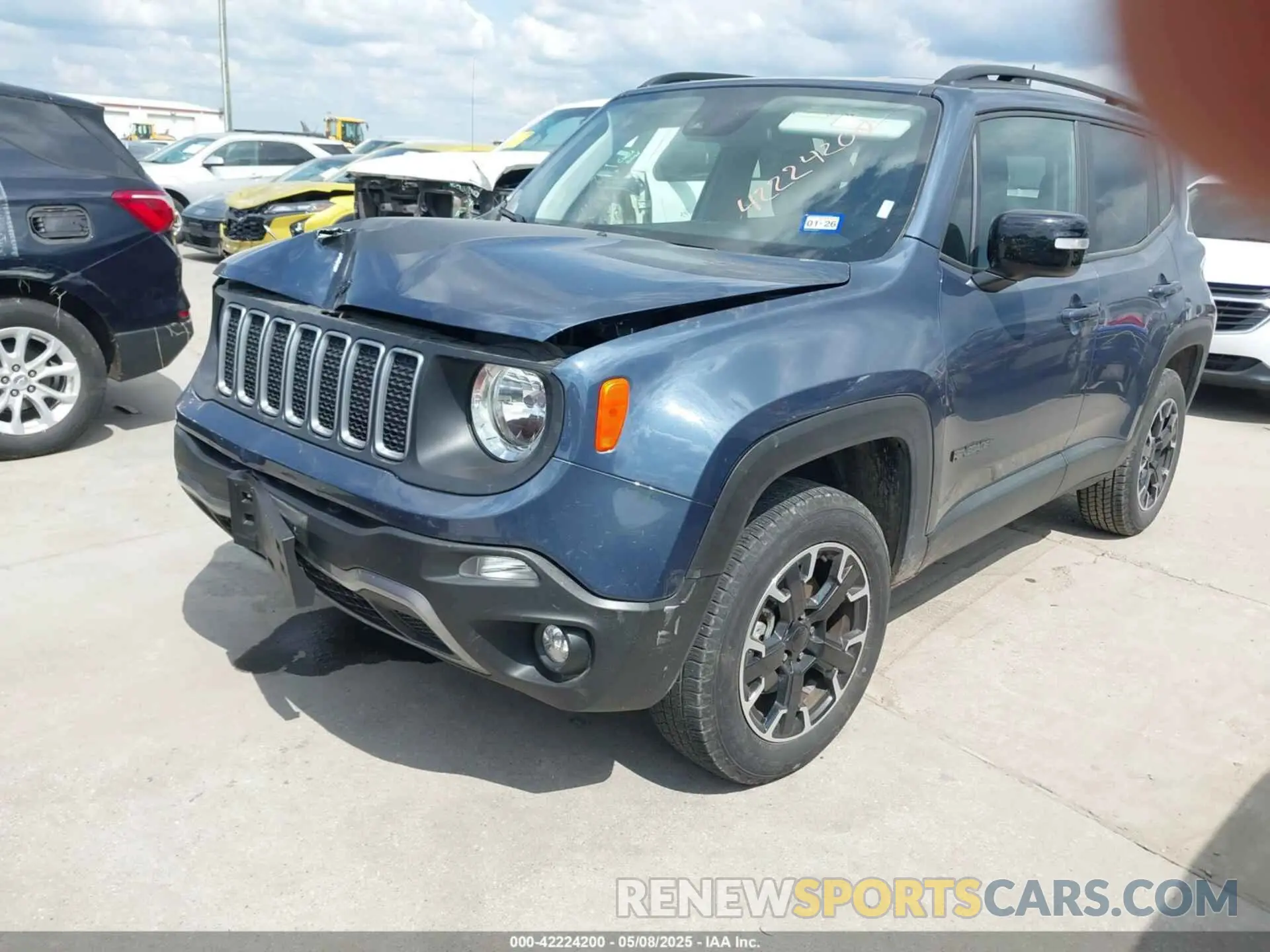 2 Photograph of a damaged car ZACNJDB10PPP70488 JEEP RENEGADE 2023