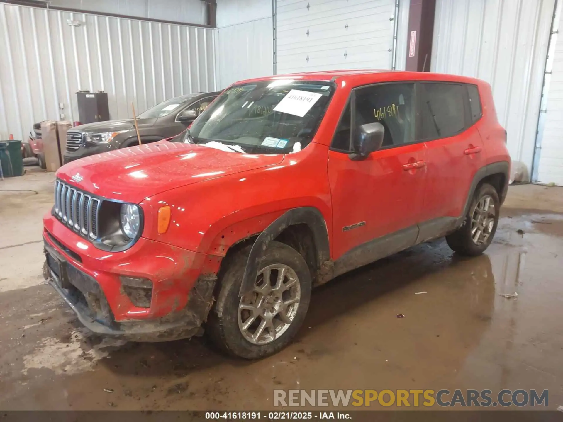 2 Photograph of a damaged car ZACNJDB11PPP16097 JEEP RENEGADE 2023
