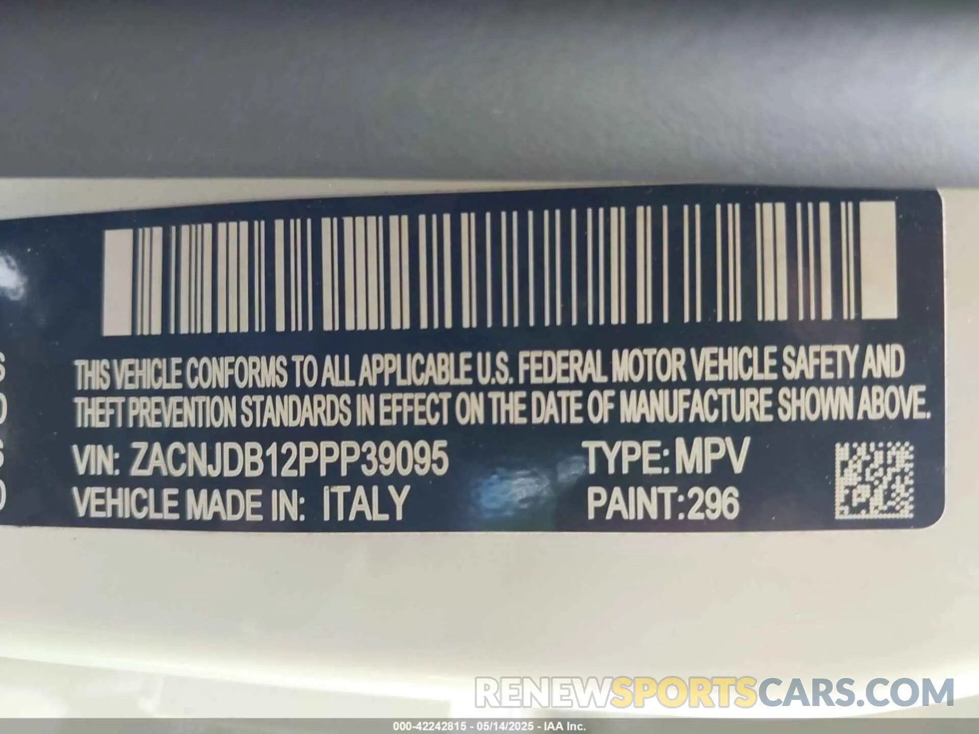 9 Фотография поврежденного автомобиля ZACNJDB12PPP39095 JEEP RENEGADE 2023