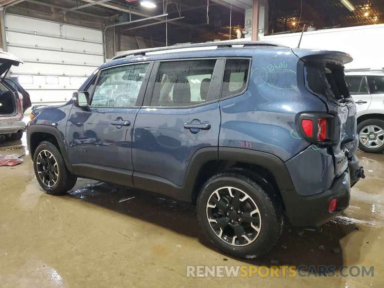 2 Photograph of a damaged car ZACNJDB12PPP41283 JEEP RENEGADE 2023